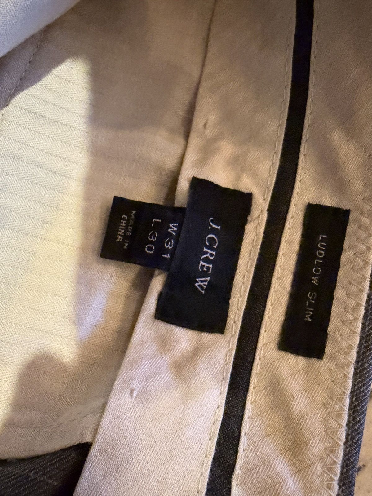 J.Crew Grey Pinstripe J Crew Ludlow Suit 38R Size 38R - 5 Thumbnail
