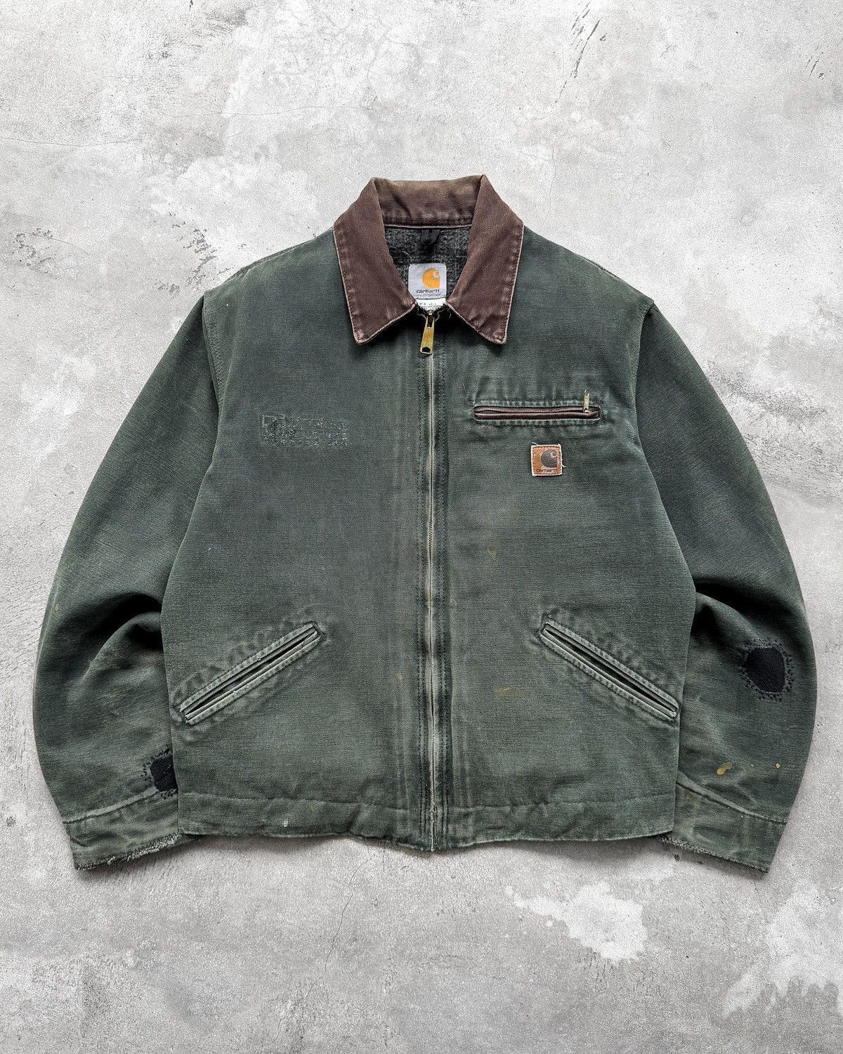 Carhartt Distressed Vintage Carhartt Detroit Jacket J97 MOS Size US M / EU 48-50 / 2 - 1 Thumbnail