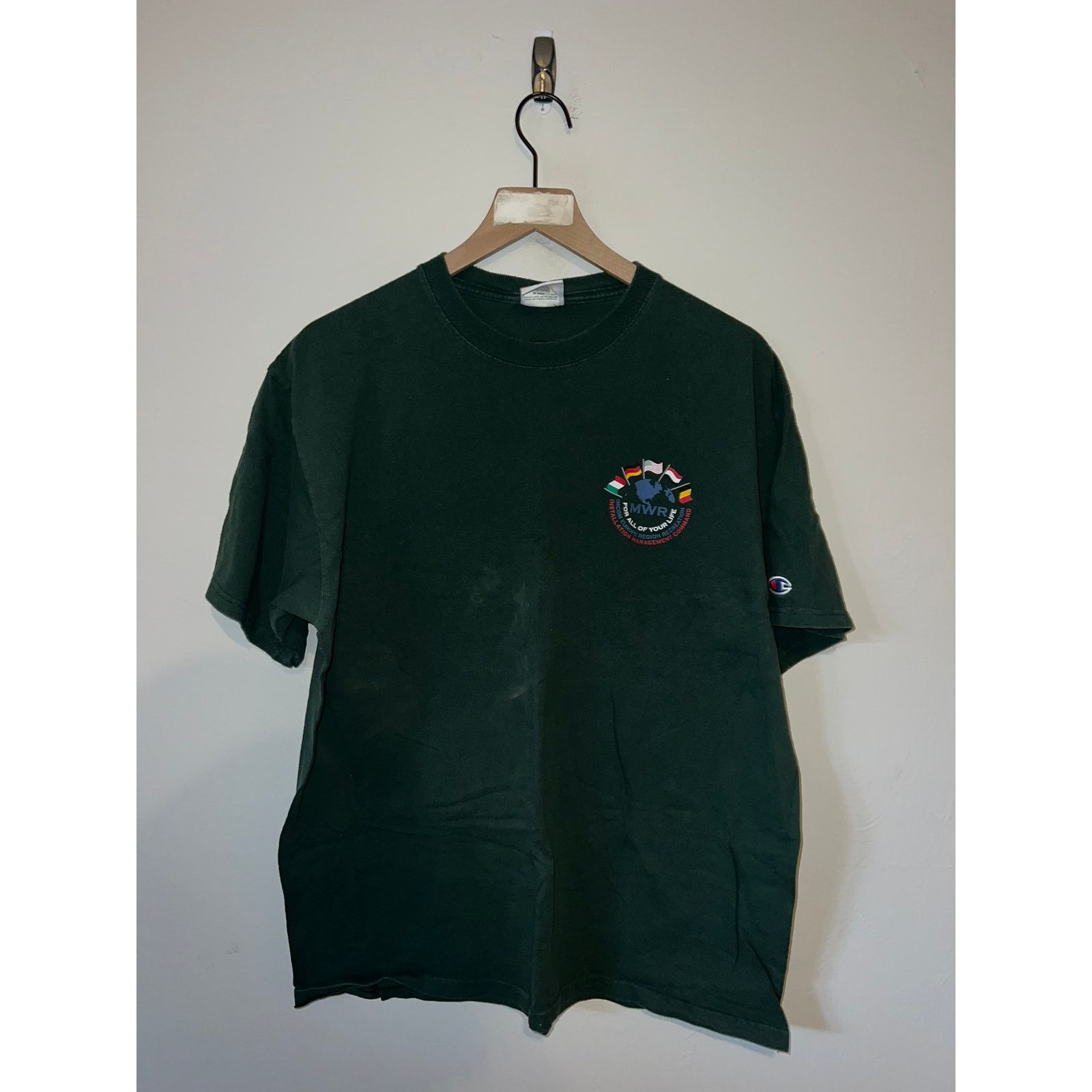 Champion Vintage Army Europe Softball Shirt Community Tee XL VTG Size US XL / EU 56 / 4 - 2 Thumbnail