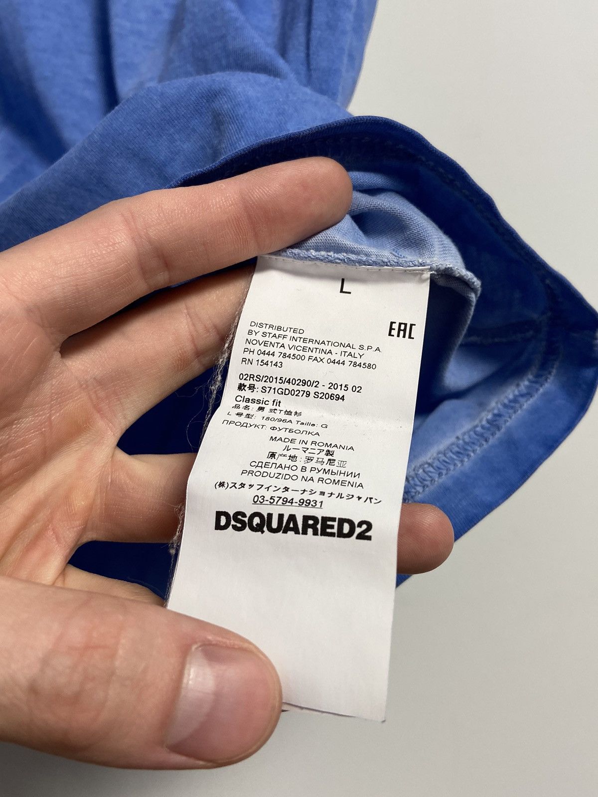 Dsquared2 Dsquared2 Caten bro Print T-shirt In Blue Size US L / EU 52-54 / 3 - 7 Thumbnail