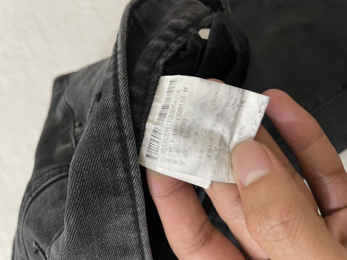 Japanese Brand 00s Kapital Black Moto Cargo Jeans Slim Straight Biker Denim Size US 30 / EU 46 - 7 Thumbnail