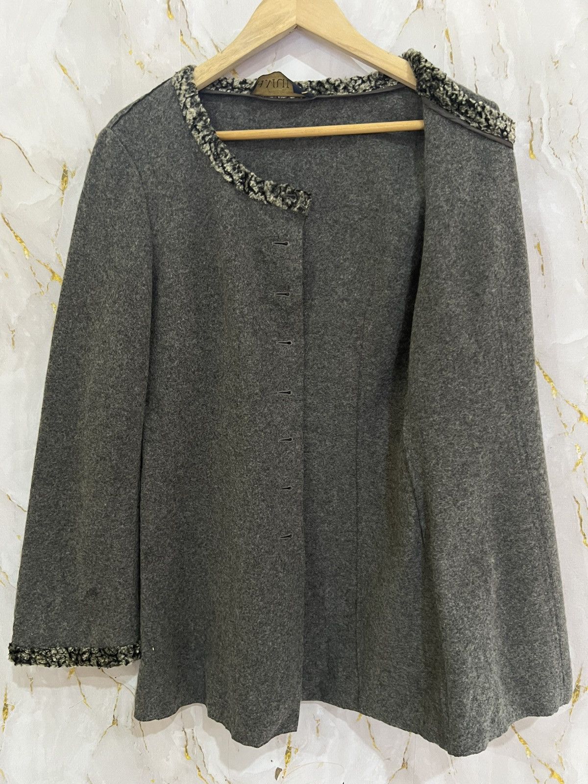 Designer Vintage Mariella Burani Jacket Made in Italy Size M / US 6-8 / IT 42-44 - 3 Thumbnail