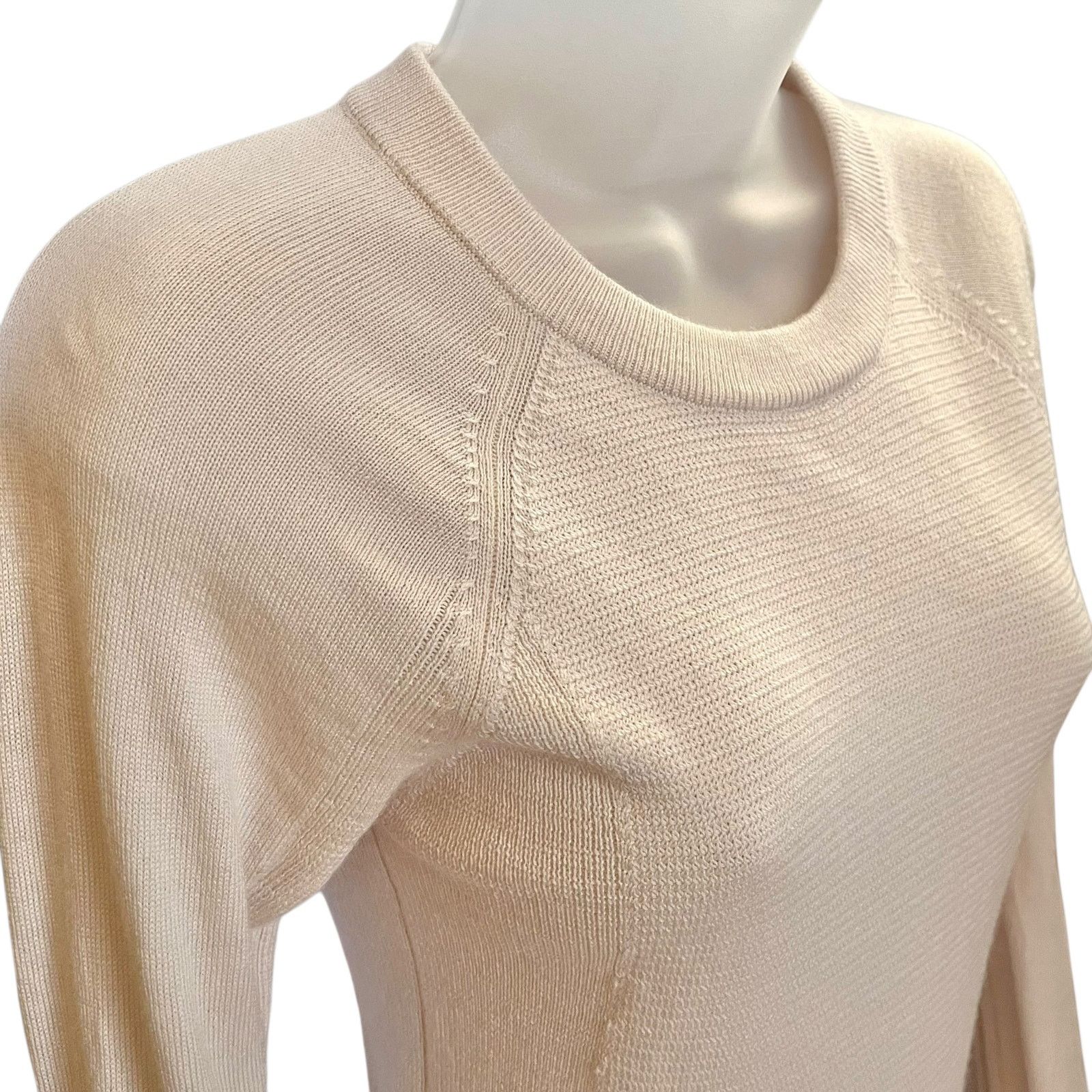 Lululemon Lululemon Sit In Lotus Sweater Cream Pink MerinoWool Sweater Size XS / US 0-2 / IT 36-38 - 8 Thumbnail