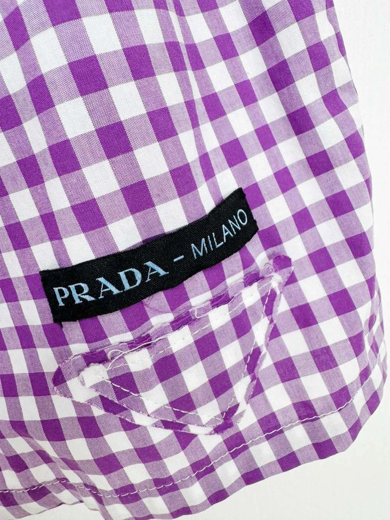 Prada Prada Plaid shorts 2502-Nextarrow Size US 26 / EU 42 - 2 Thumbnail