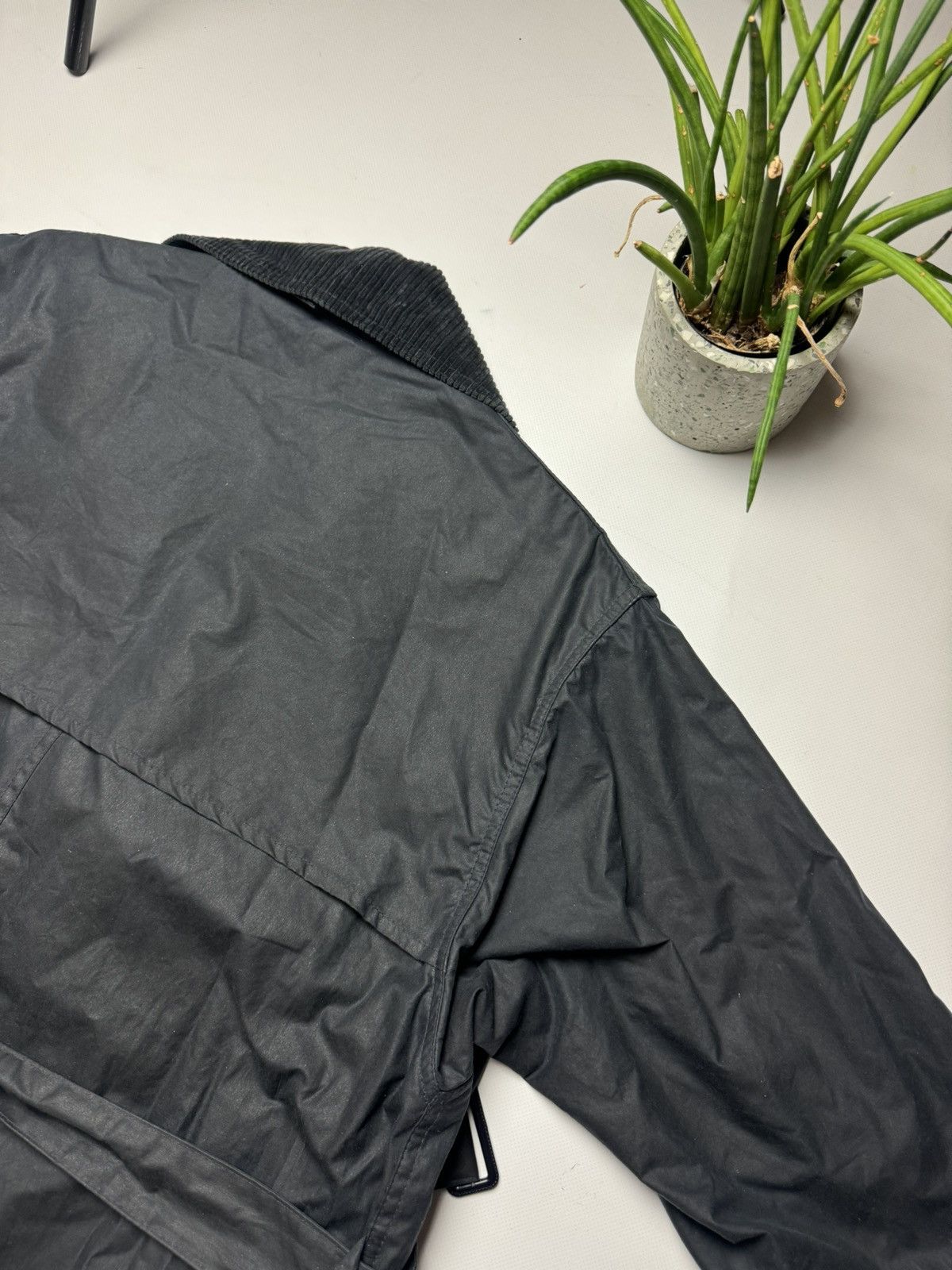 Barbour × Vintage RARE VINTAGE Barbour Wax coat Jacket y2k Size US L / EU 52-54 / 3 - 13 Thumbnail