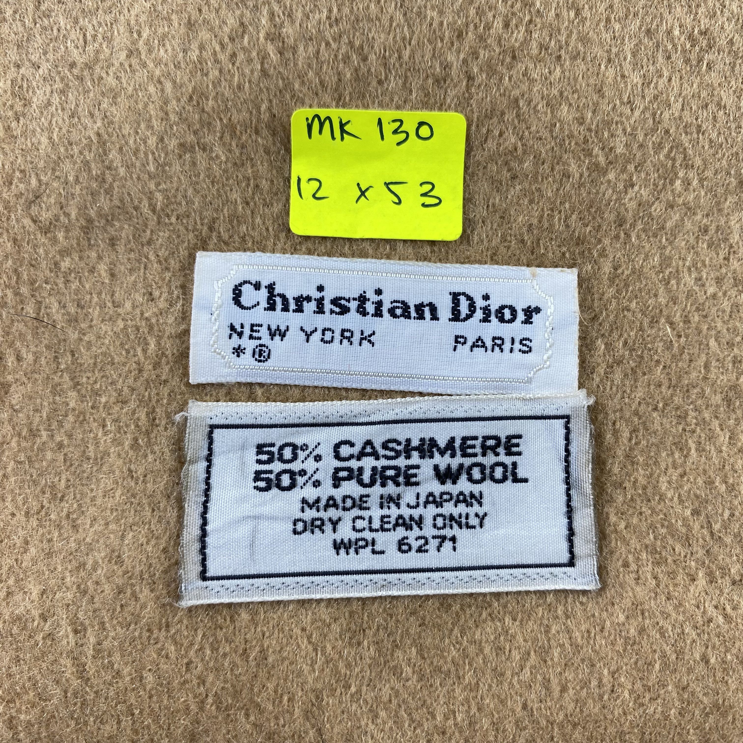 Christian Dior Monsieur × Vintage Christian Dior Scarf Neck Wrap Cashmere Muffler Size ONE SIZE - 6 Thumbnail