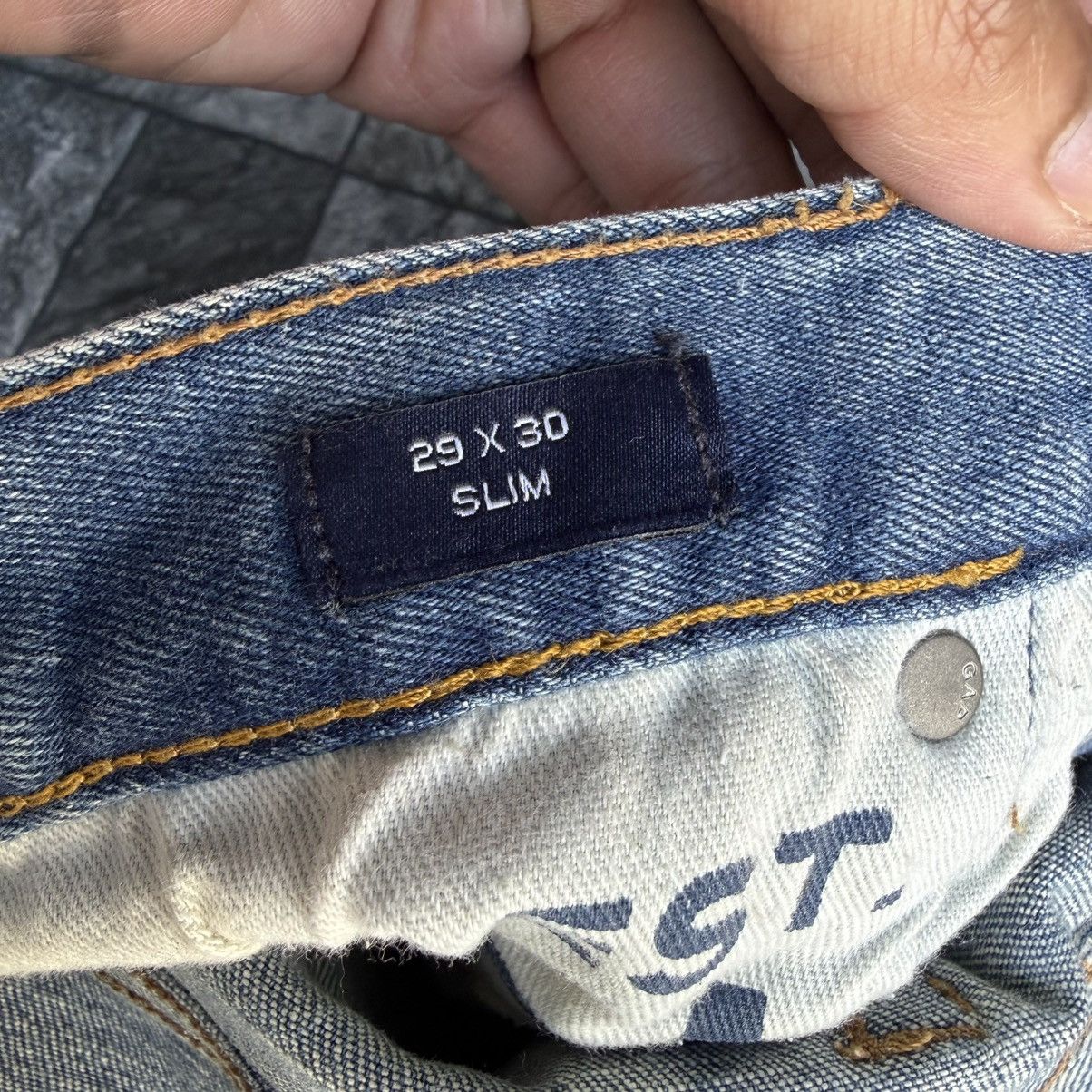 Gap Vintage Gap Slim fit Faded Mud wash Denim Jean Pants Size US 31 - 13 Thumbnail