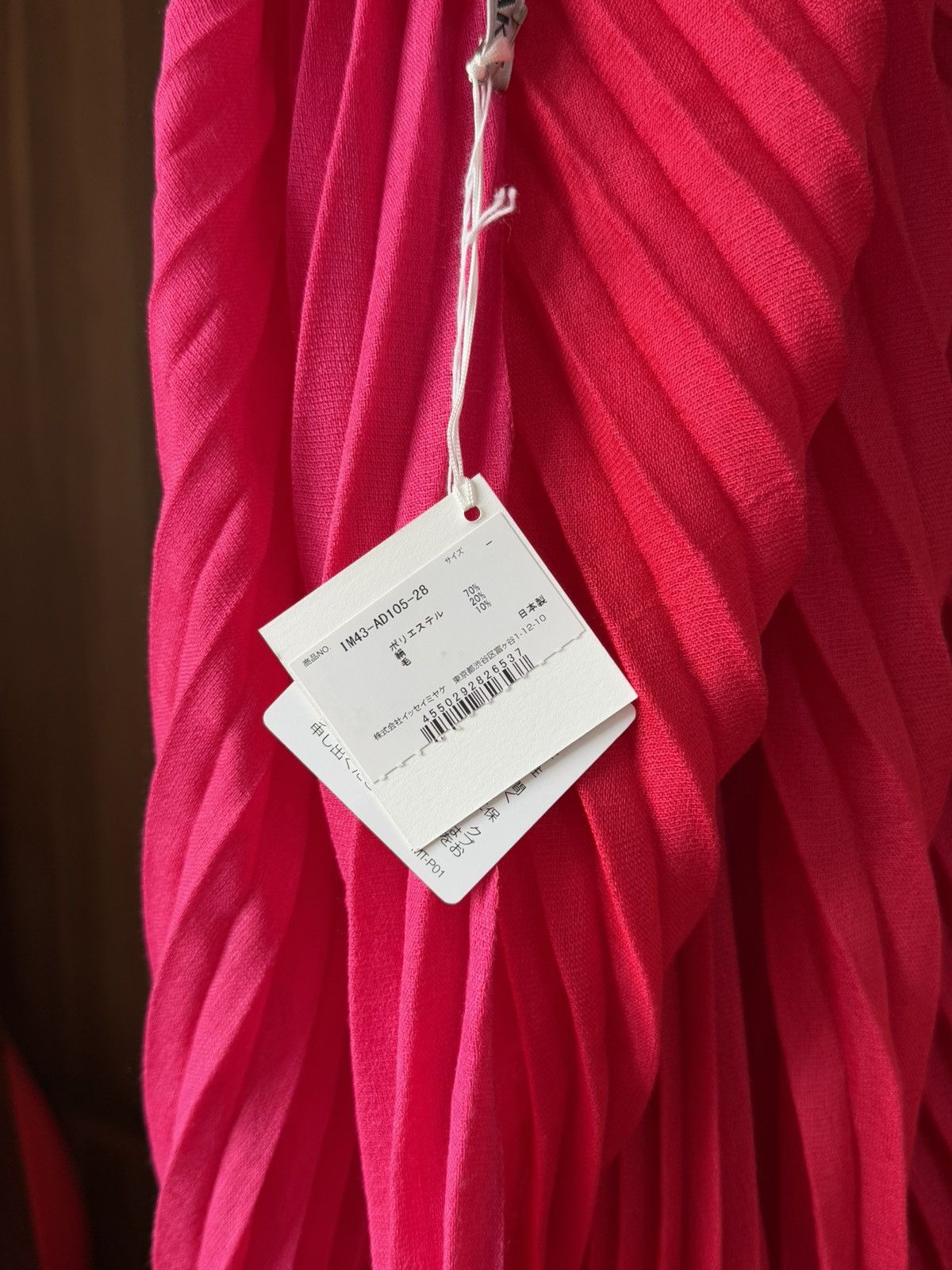 Issey Miyake × Pleats Please Issey Miyake Issey Miyake Double Pleats Stole - Day Pink Size ONE SIZE - 11 Thumbnail