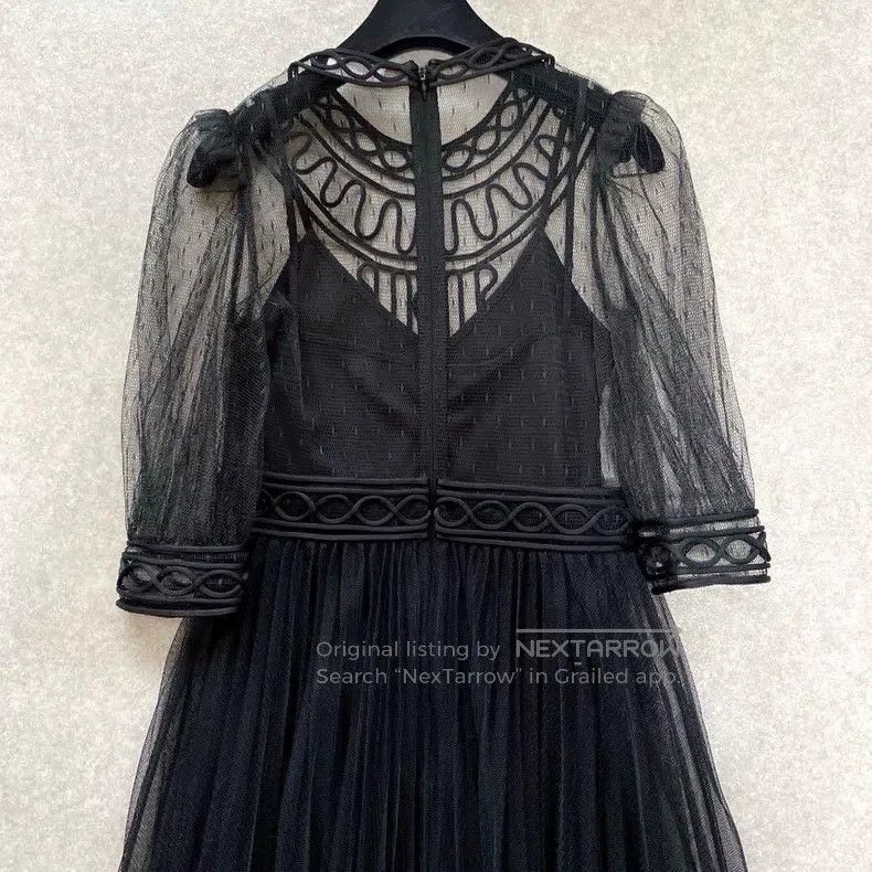 Valentino Valentino Tulle dress dress lace trim ribbon frilled lace Size S / US 4 / IT 40 - 5 Thumbnail