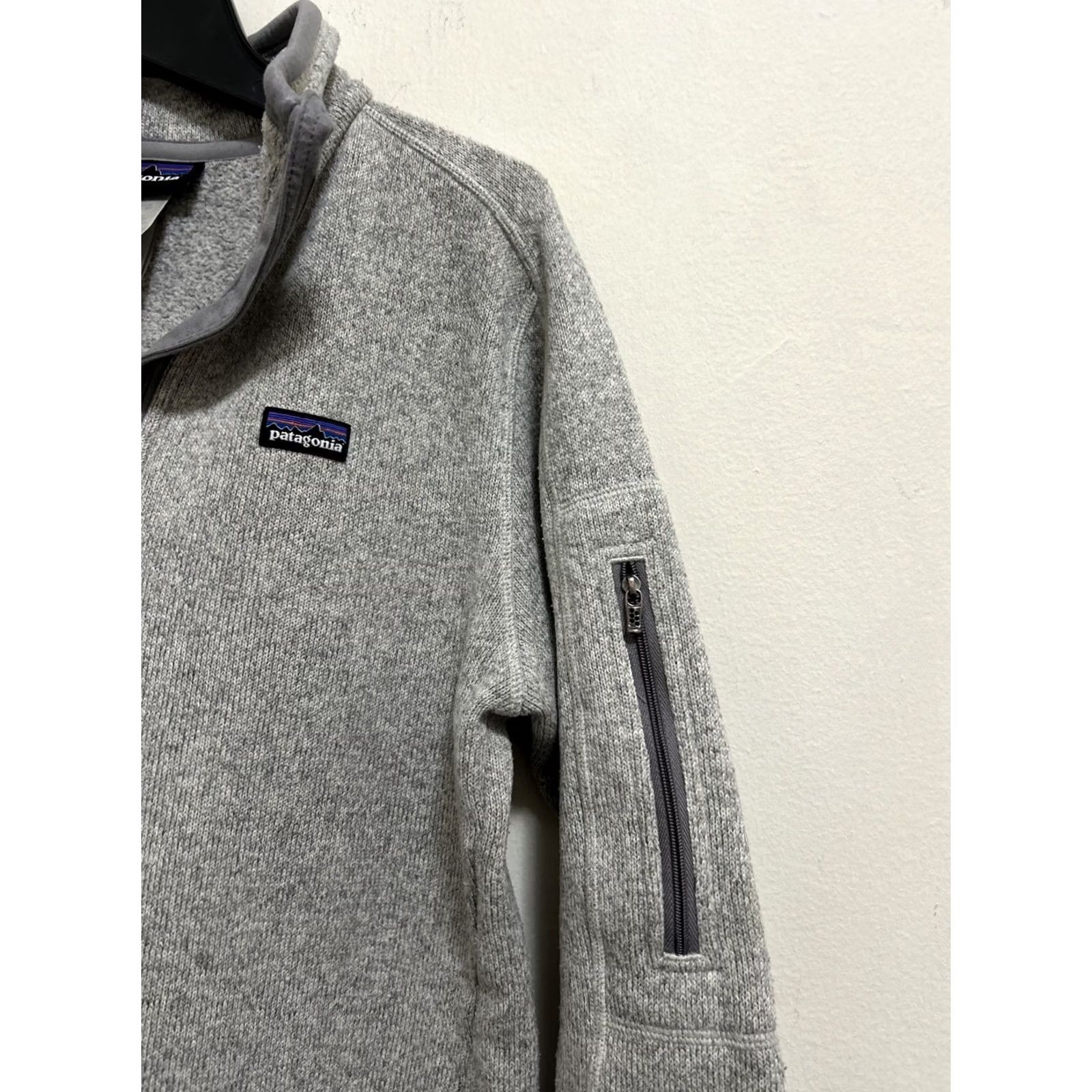 Patagonia Patagonia Better Sweater Womens Medium Gray 1/4 Zip Fleece Pullover Knit 25616 Size M / US 6-8 / IT 42-44 - 4 Thumbnail