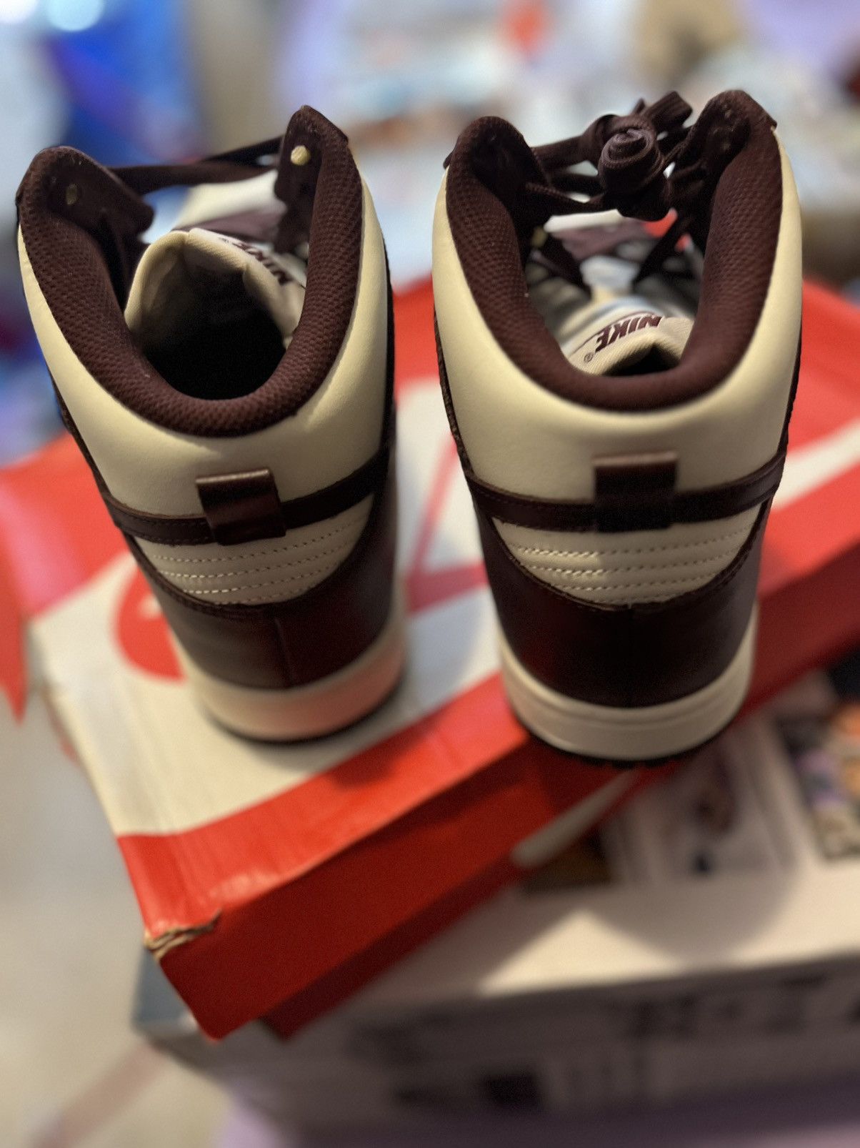 Nike Burgundy Hight top dunks Size US 8 / EU 41 - 4 Thumbnail