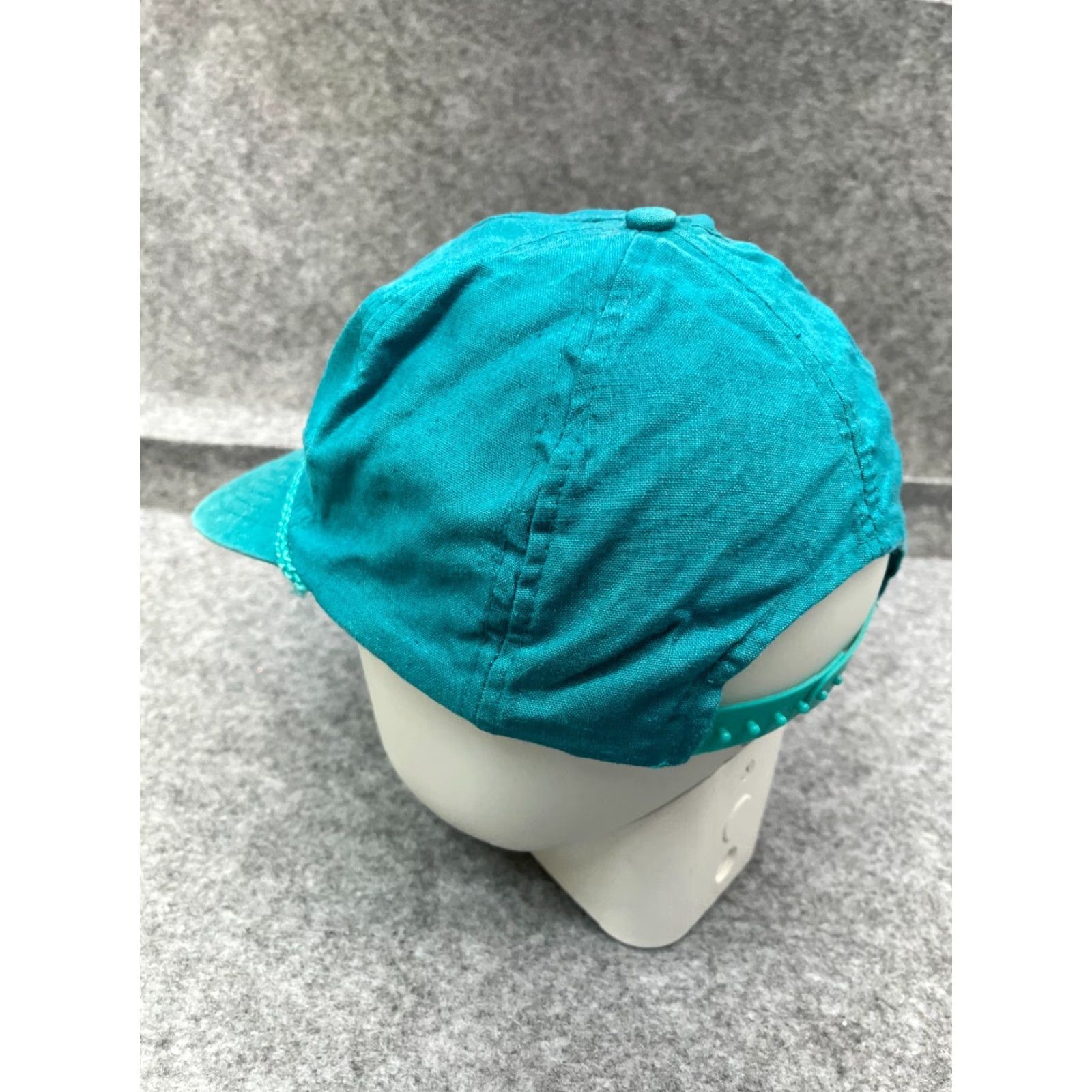 Vintage Hawaiian Headwear Hat Cap Strap Back Adult OS Blue Cotton Atlantis SubmarineTwill Pattern Solid Casual Vintage No N/A Size ONE SIZE - 5 Thumbnail