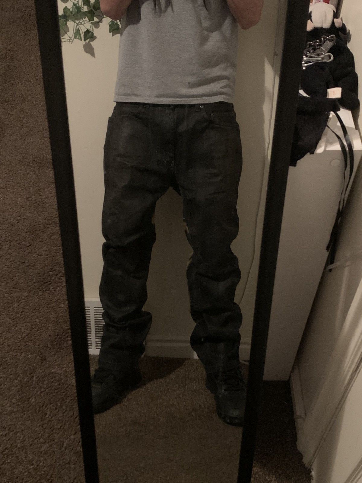 Other Waxed Pentagram Jeans Opium Fashion Swag Streetwear Punk Emo Size US 32 / EU 48 - 18 Thumbnail