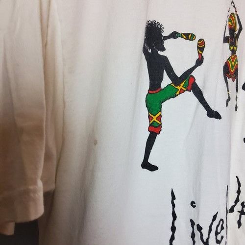 Other Vintage Jerzees Rasta Size XL White T-Shirt Lively Up Yourse Size US XL / EU 56 / 4 - 5 Thumbnail