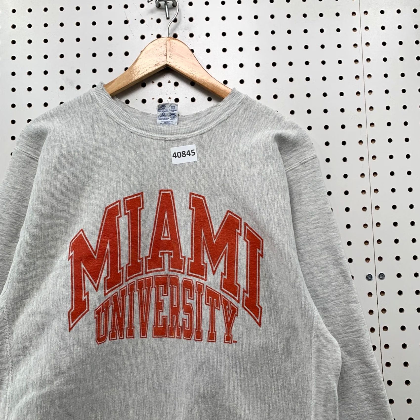 Champion VINTAGE Champion Shirt Mens XL Gray 90s Miami University Sweatshirt Reverse Weave 5x28 Size US XL / EU 56 / 4 - 7 Thumbnail