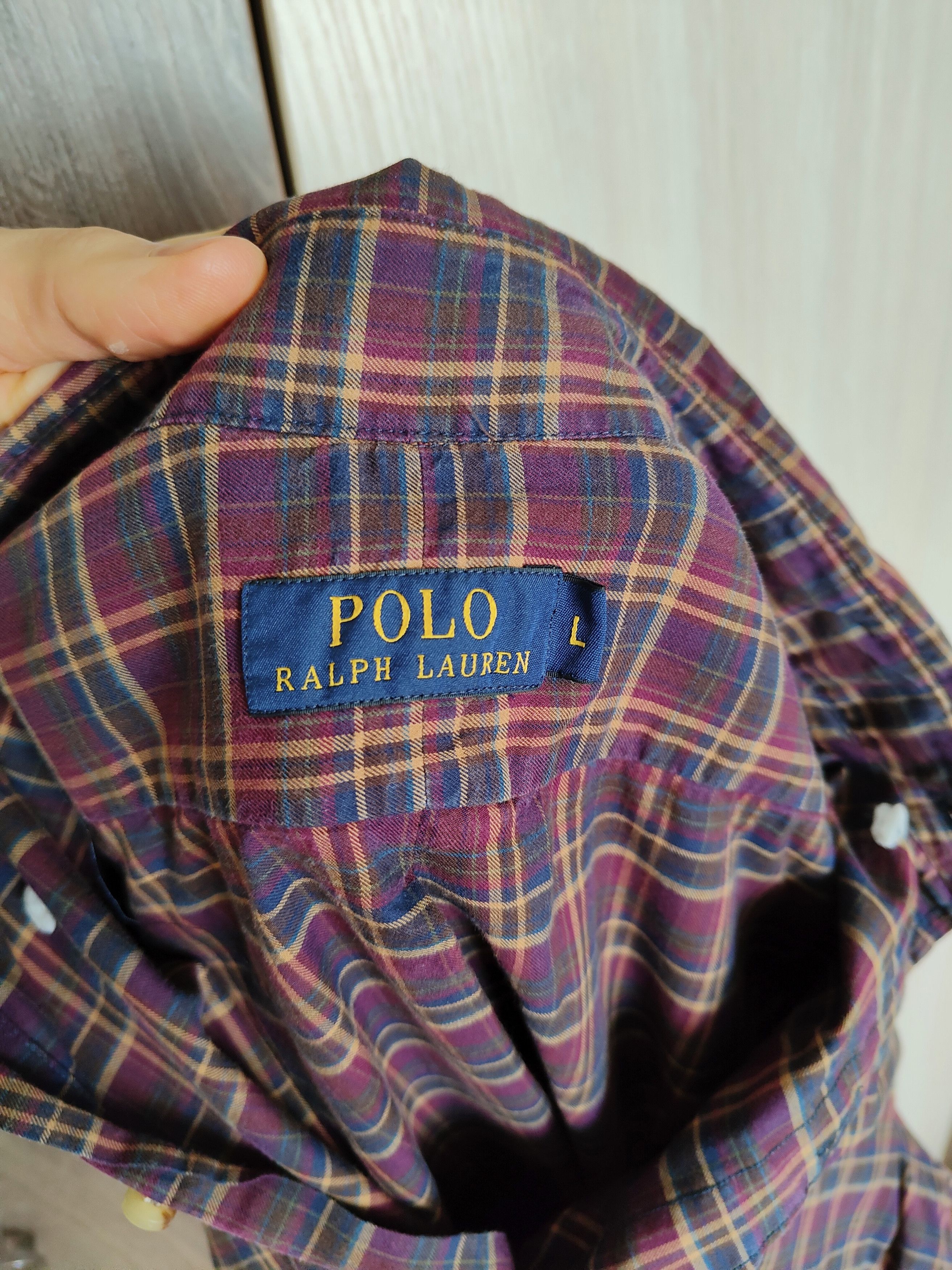 Polo Ralph Lauren Polo Ralph Lauren shirt men's checkered shirt Polo RL Size US L / EU 52-54 / 3 - 6 Thumbnail