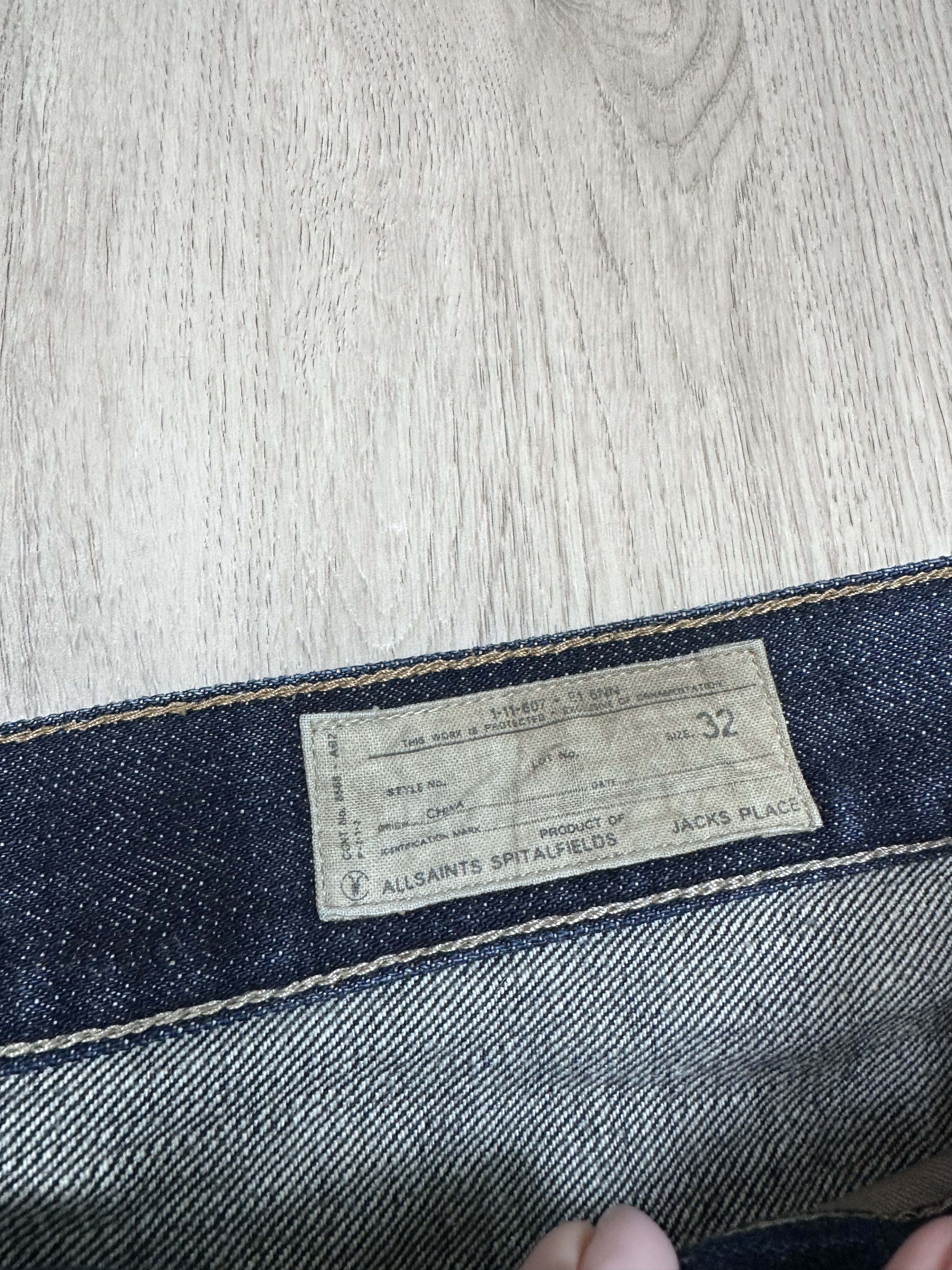 Allsaints Allsaints Mens Wamwam Gun Selvedge Denim Pants Jeans Size US 32 / EU 48 - 3 Thumbnail