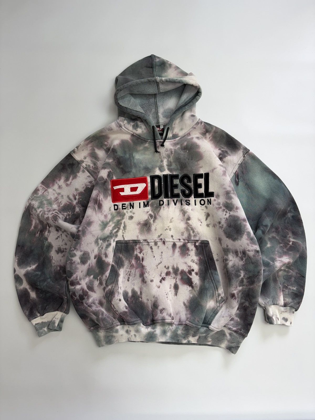 Diesel Vintage Diesel Denim Division Tie Dye Hoodie Y2K Archive Size US M / EU 48-50 / 2 - 6 Thumbnail