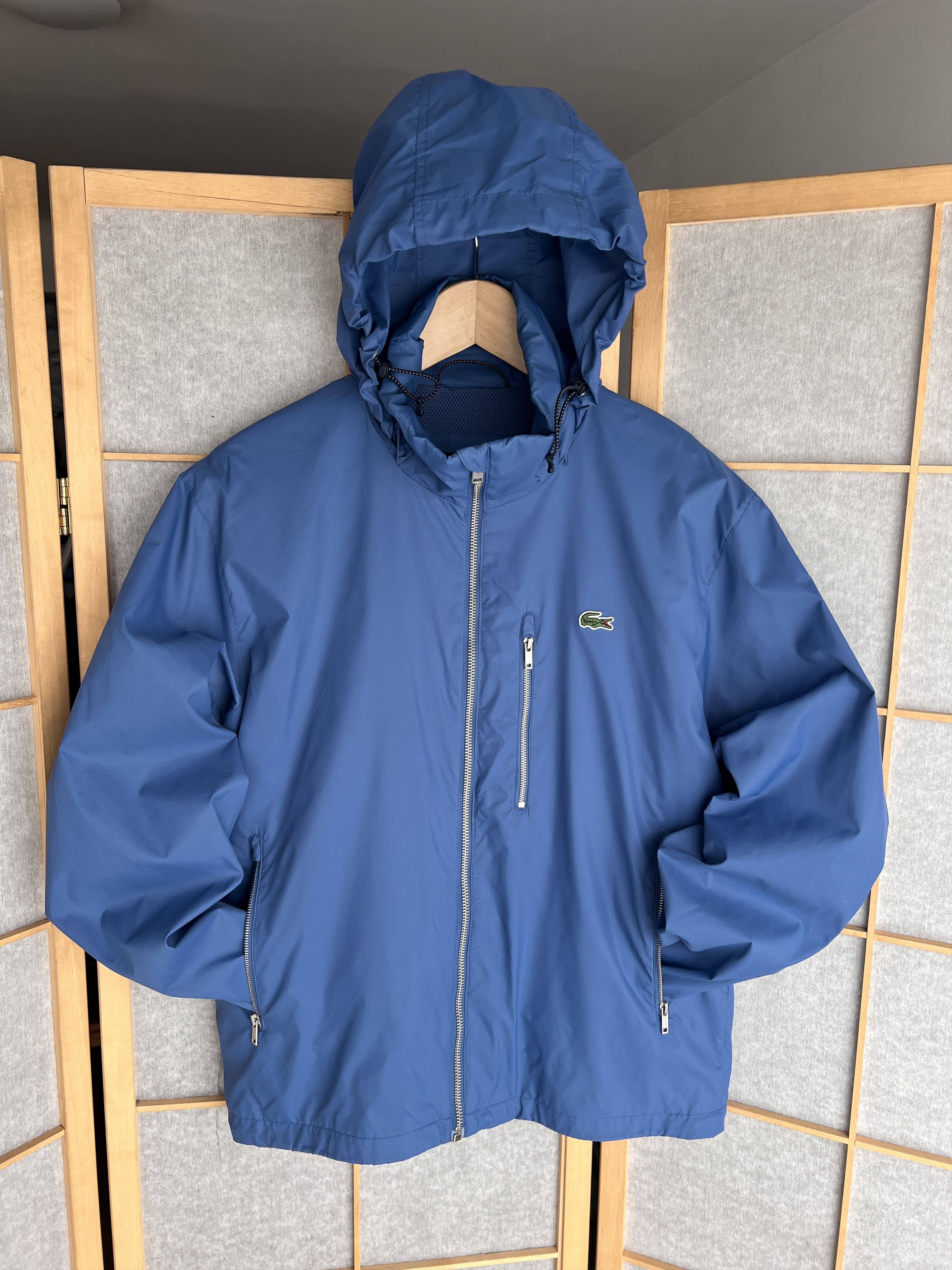 Lacoste Rare! Lacoste vintage nylon hooded jacket windbreaker luxury Size US M / EU 48-50 / 2 - 17 Thumbnail