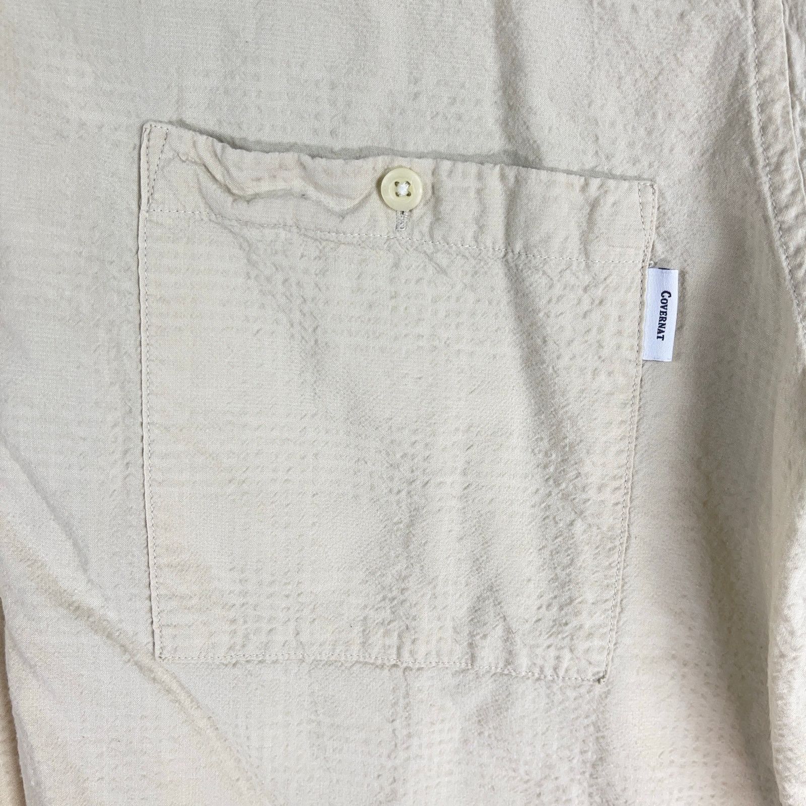 COVERNAT Covernat Seersucker Button Up Shirt Korean Streetwear Size US L / EU 52-54 / 3 - 5 Thumbnail