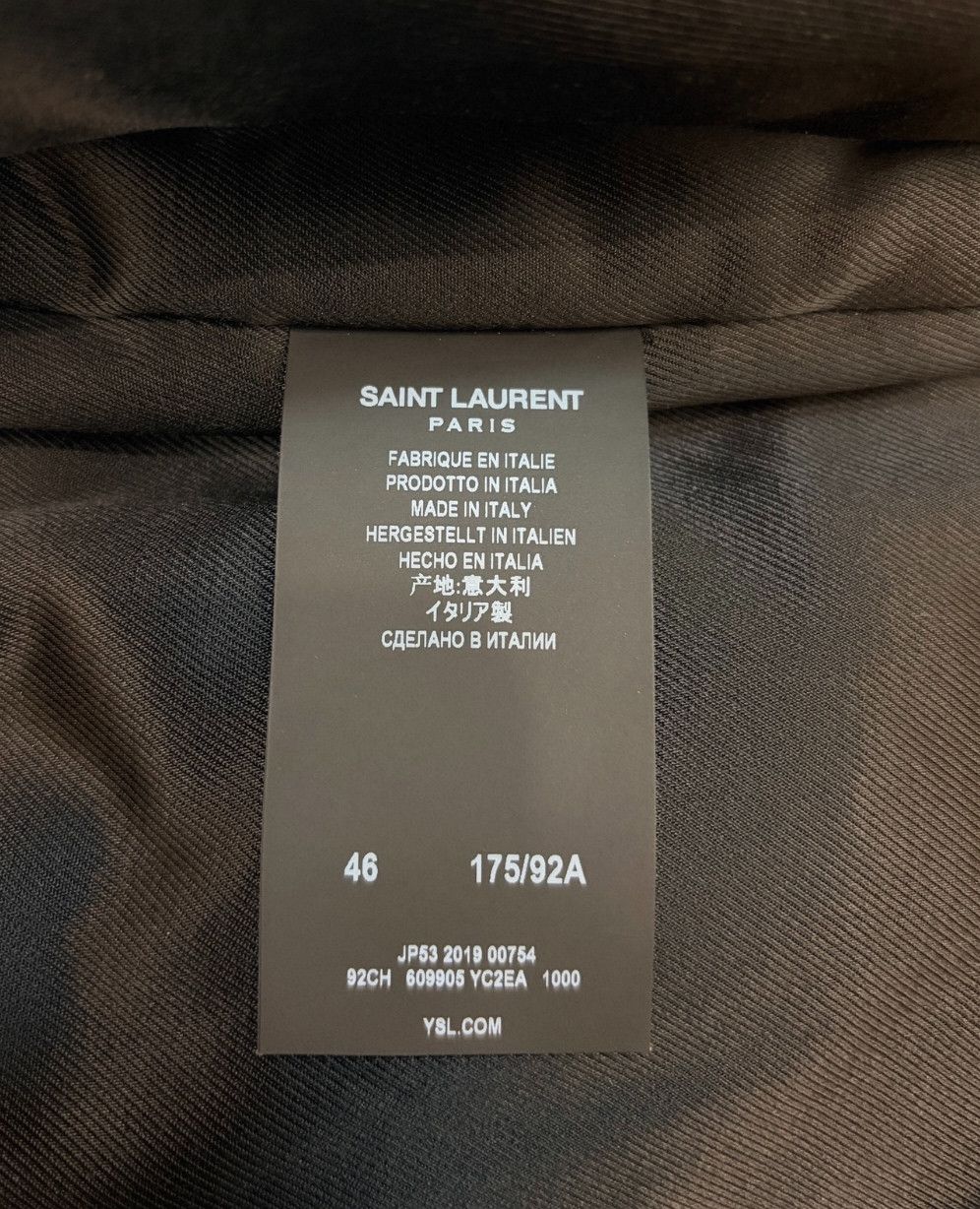 Yves Saint Laurent YSL Black Shearling Leather Jacket for Men. Size US S / EU 44-46 / 1 - 5 Thumbnail