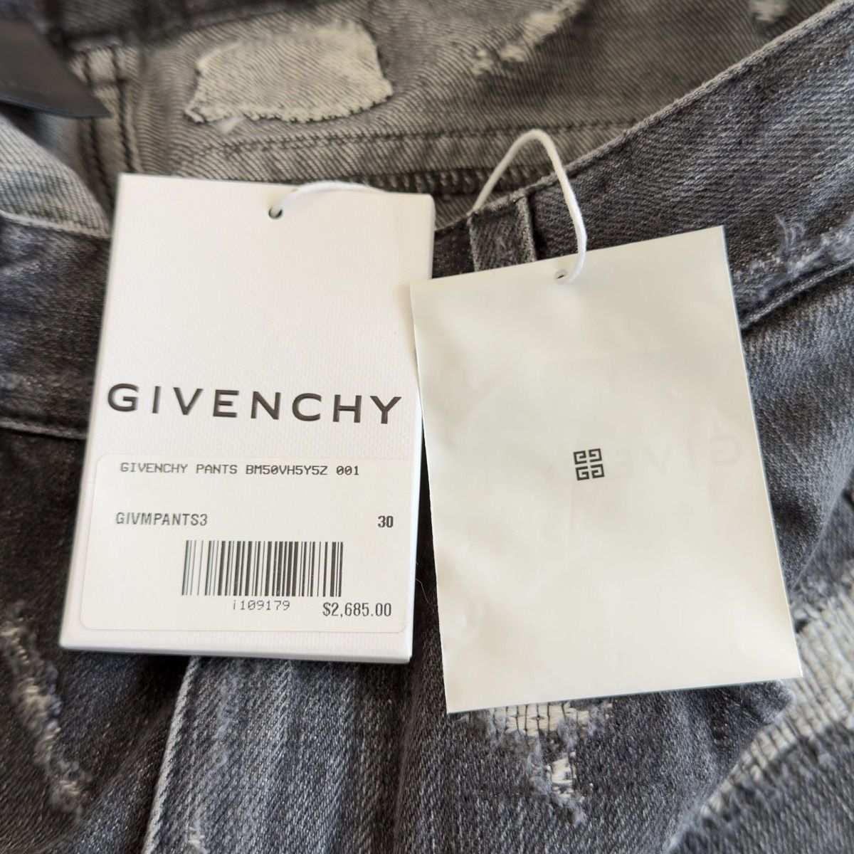 Givenchy AW2023 Moleskin Patch Boro Distressed Repaired Denim Jeans Size US 30 / EU 46 - 13 Thumbnail