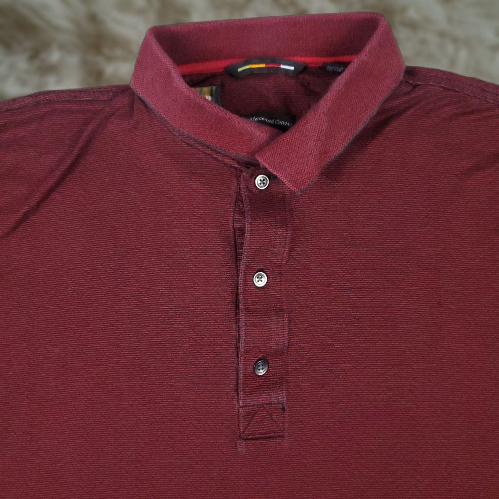 Vintage Greg Norman Red XL Cotton Polo Shirt Mens Short Sleeve Golf Casual Size US XL / EU 56 / 4 - 1 Thumbnail