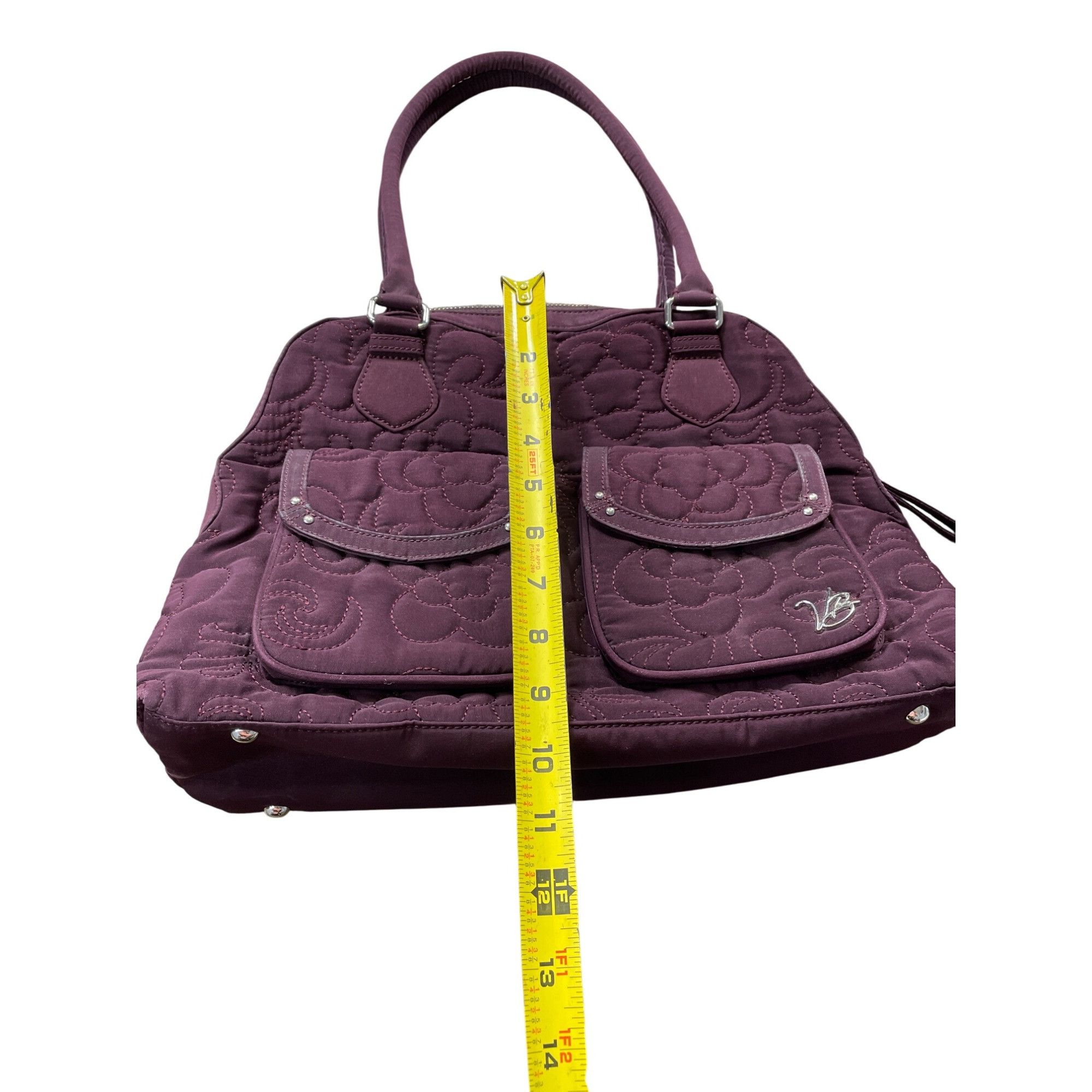 Vera Bradley Vera Bradley Womens Purple Quilted Medium Shoulder handbag m Size ONE SIZE - 7 Thumbnail