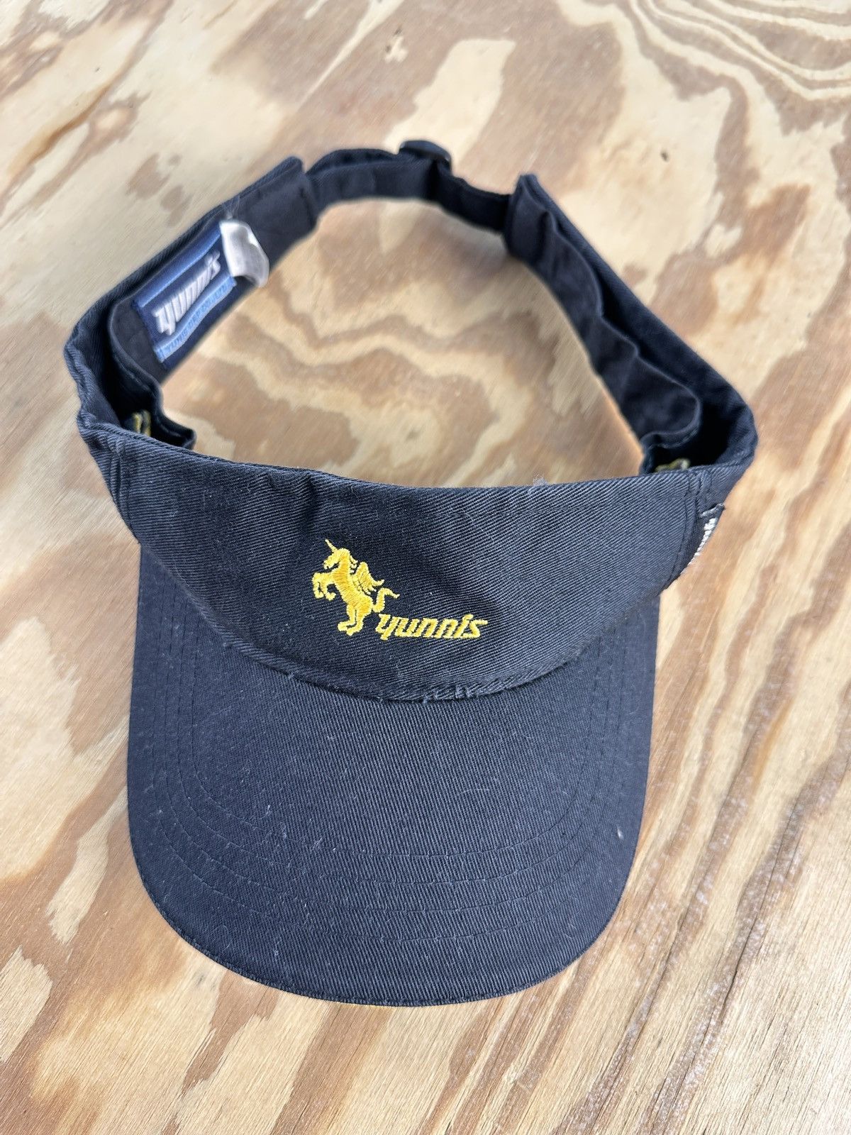 Designer Black/ Yellow Yunnis Adjustable Visor Hat Cap Size ONE SIZE - 2 Thumbnail