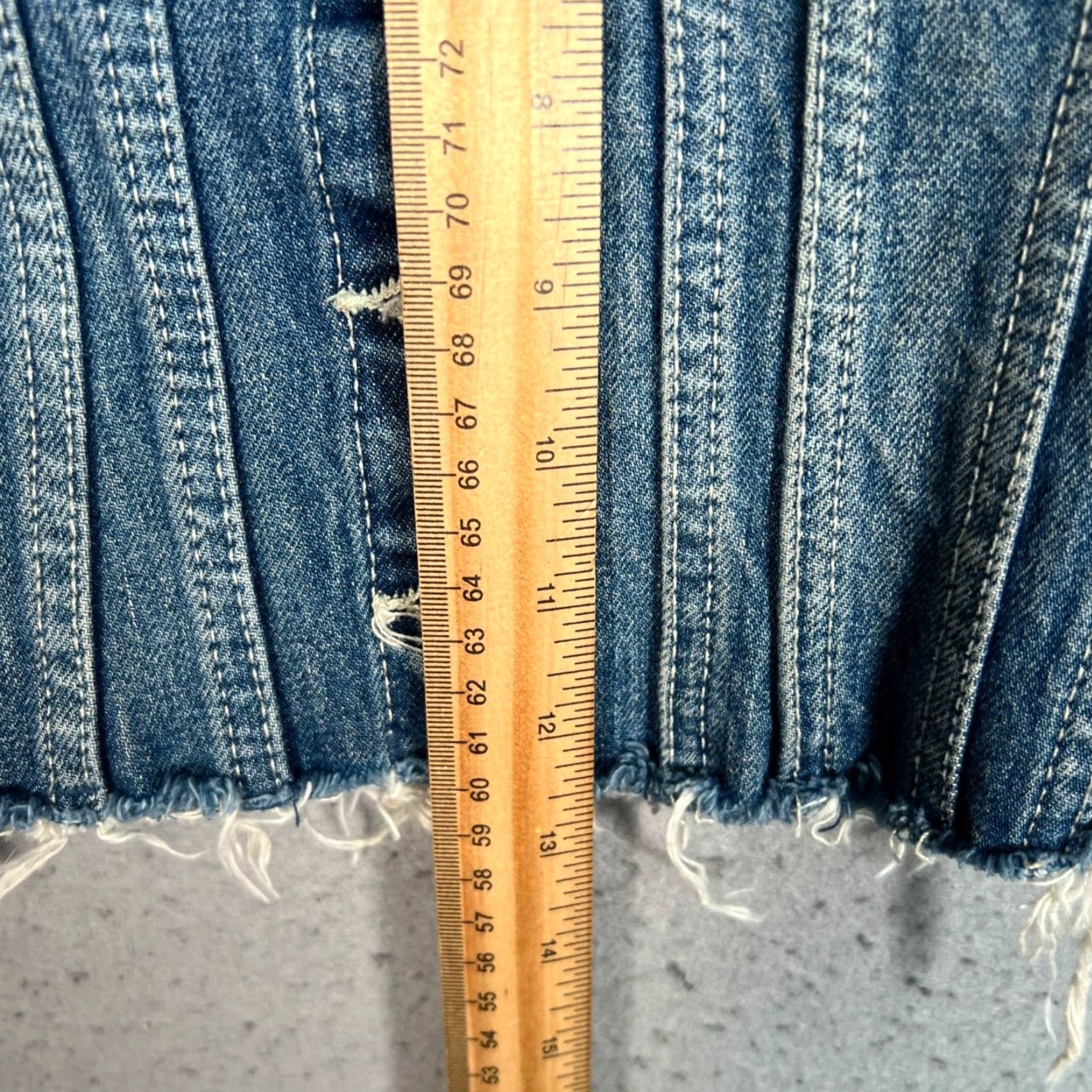 Zara VINTAGE Zara Denim Corset Top Womens XS Cotton Blend Size XS / US 0-2 / IT 36-38 - 6 Thumbnail