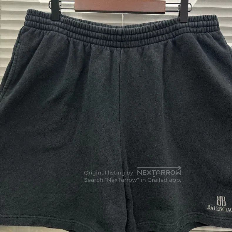 Balenciaga Balenciaga size M Distressed Double B Embroidered Logo Sho Size US 27 - 5 Thumbnail