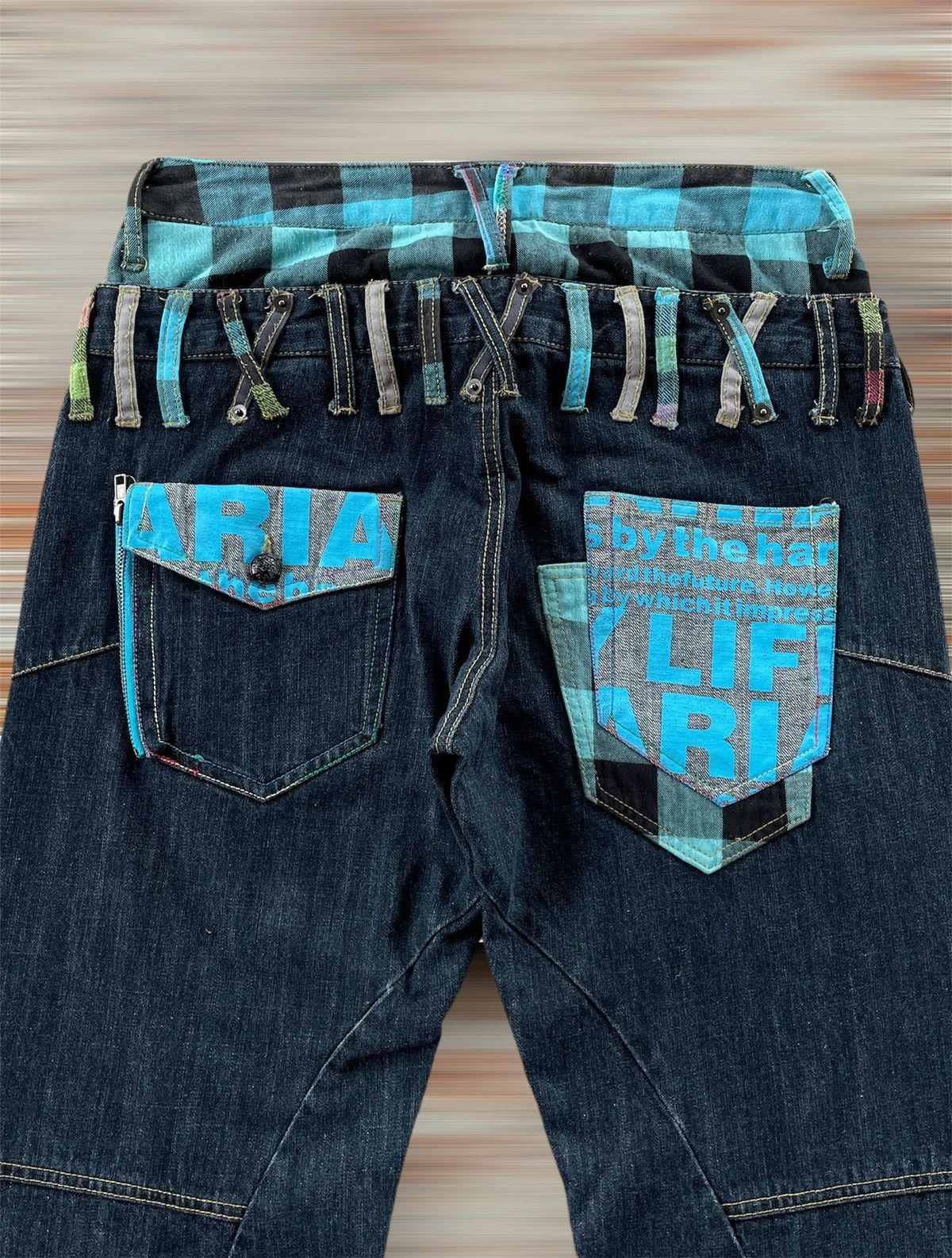 Designer × Japanese Brand DOUBLE WAIST JEANS Size US 31 - 6 Thumbnail