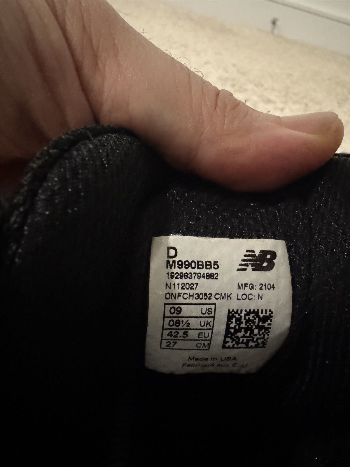 New Balance New balance 990 v5 Size US 9 / EU 42 - 7 Thumbnail