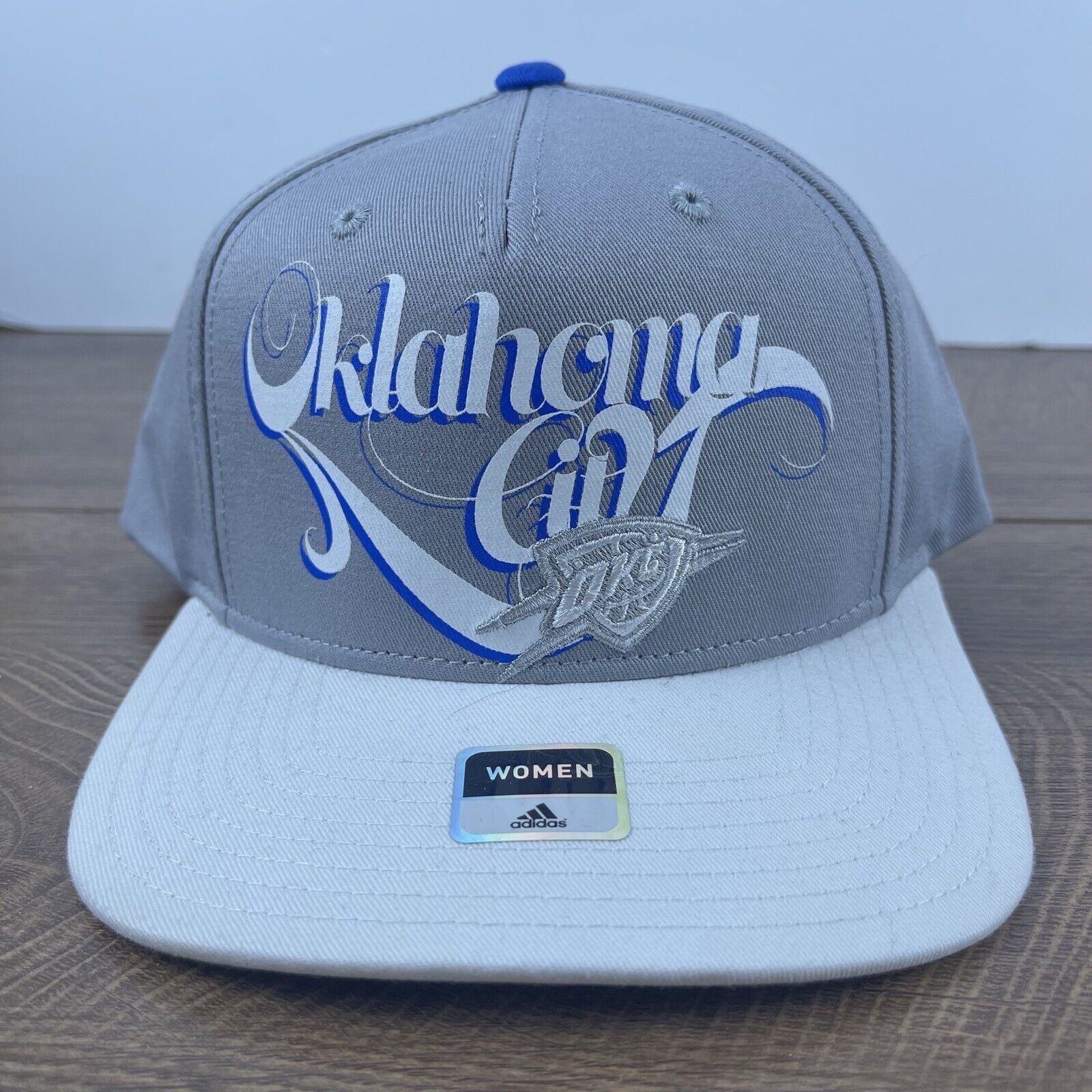 Adidas Oklahoma City Thunder Snapback Hat Adidas Gray Cap Adjustabl Size ONE SIZE - 1 Thumbnail
