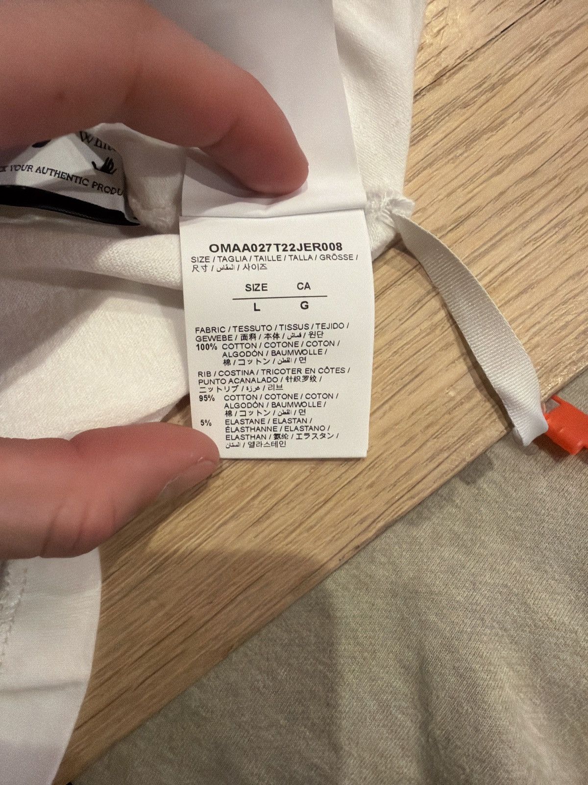 Off-White SS21 Optical White tee Size US L / EU 52-54 / 3 - 8 Thumbnail