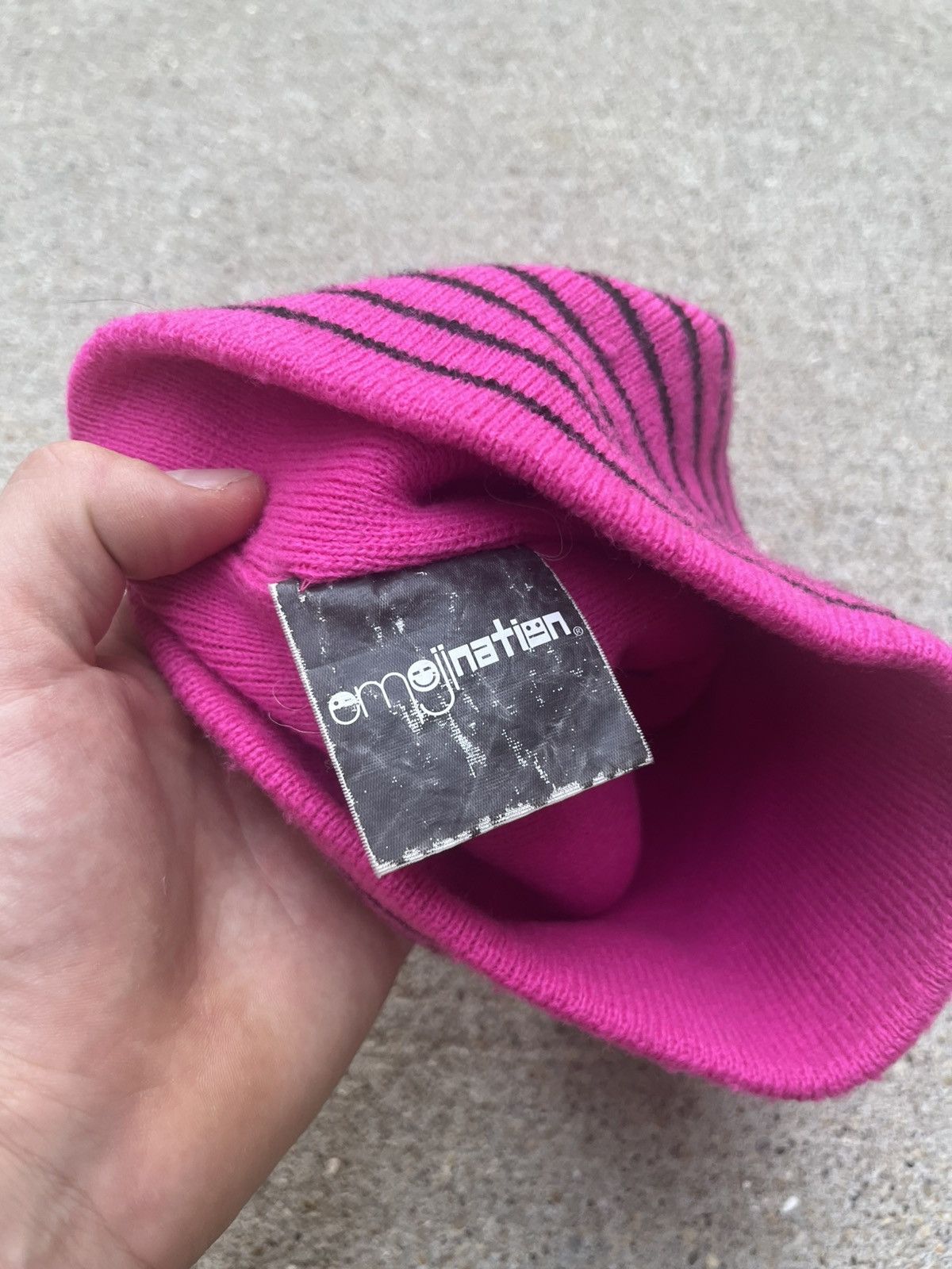 Other Pink Emoji Swag Beanie Size ONE SIZE - 3 Thumbnail