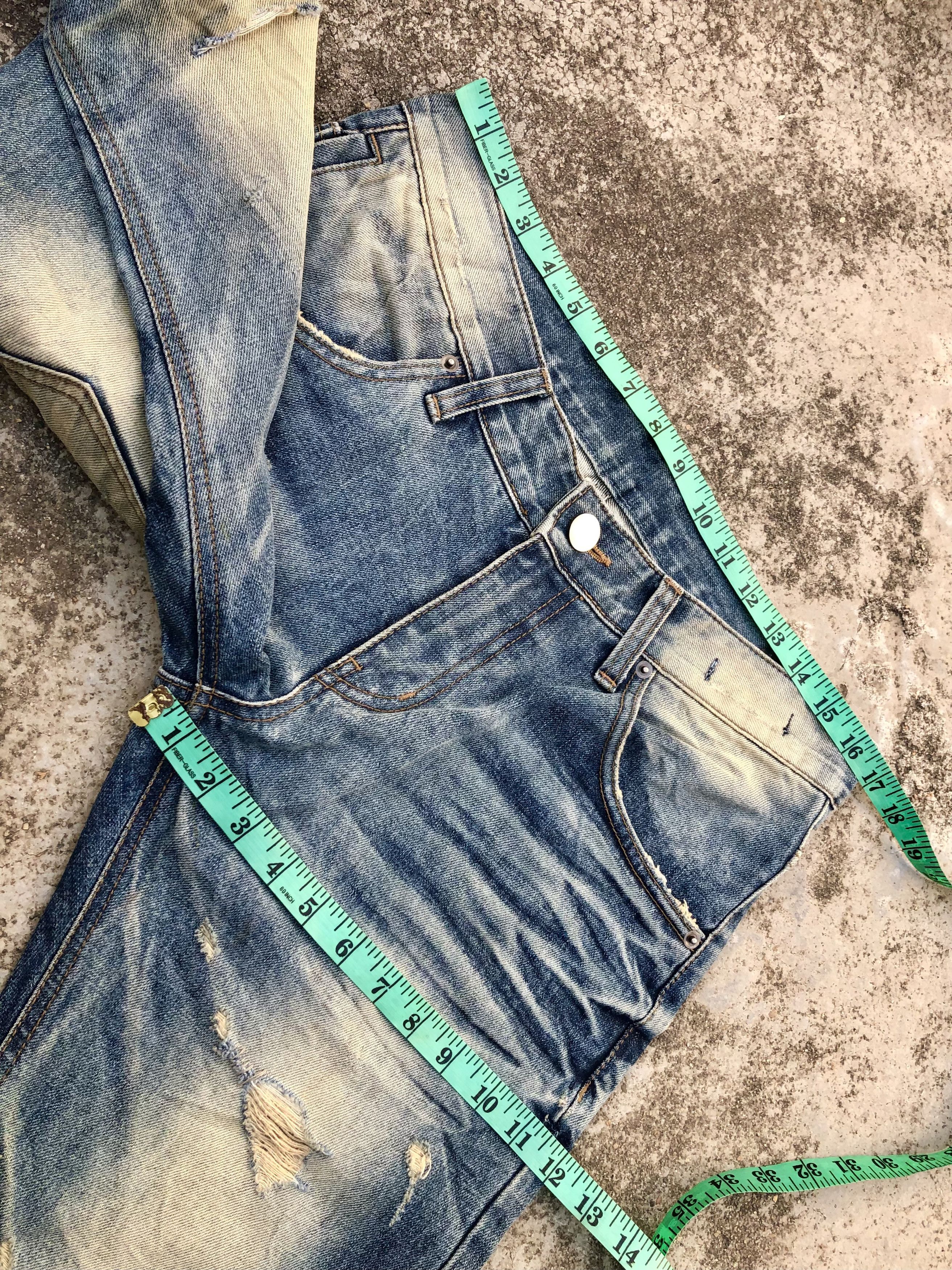 Japanese Brand WASHED BLUE DENIM BY IMP Size US 33 - 9 Thumbnail