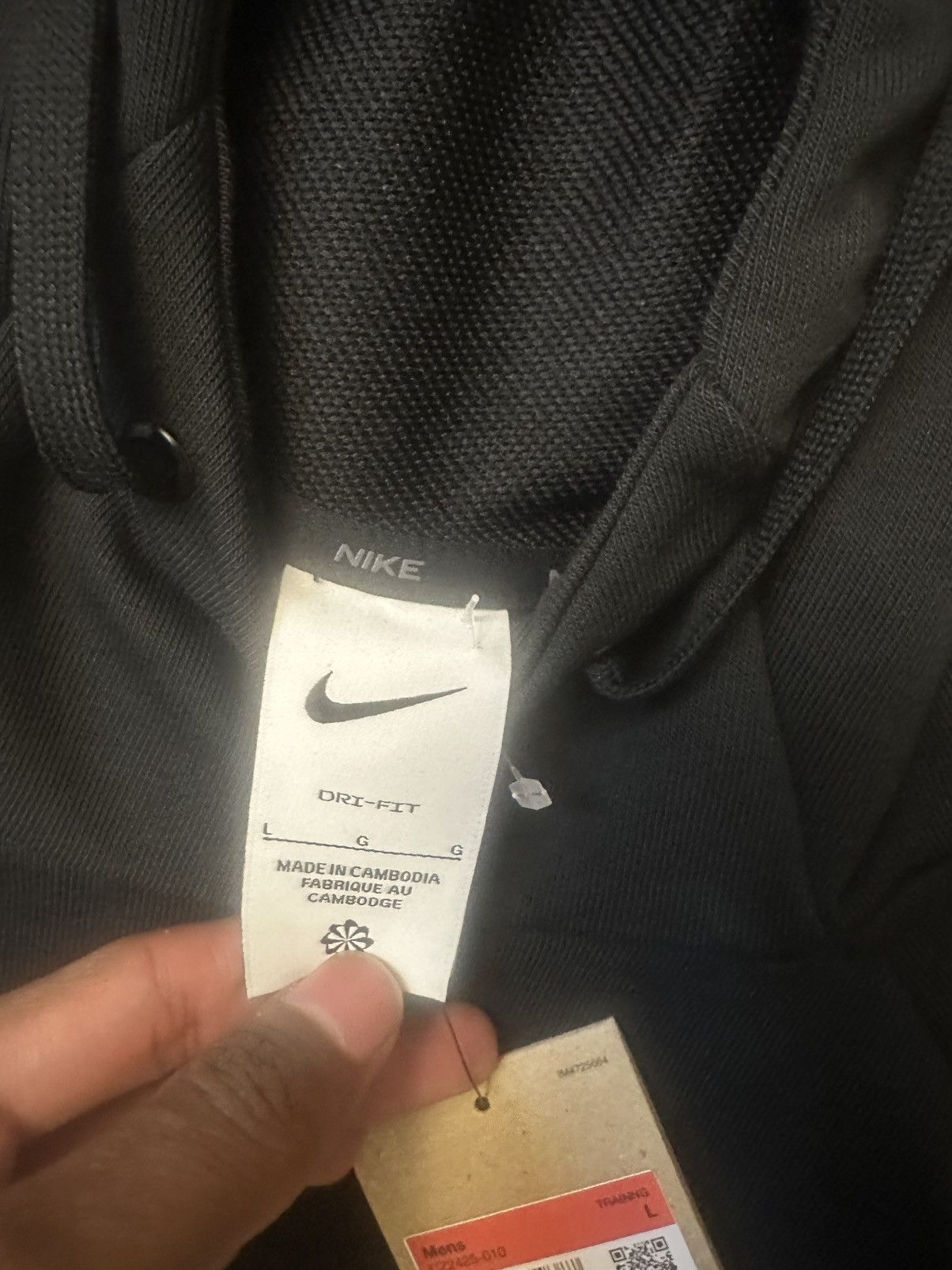 Nike Nike black big check hoodie Size US L / EU 52-54 / 3 - 3 Thumbnail