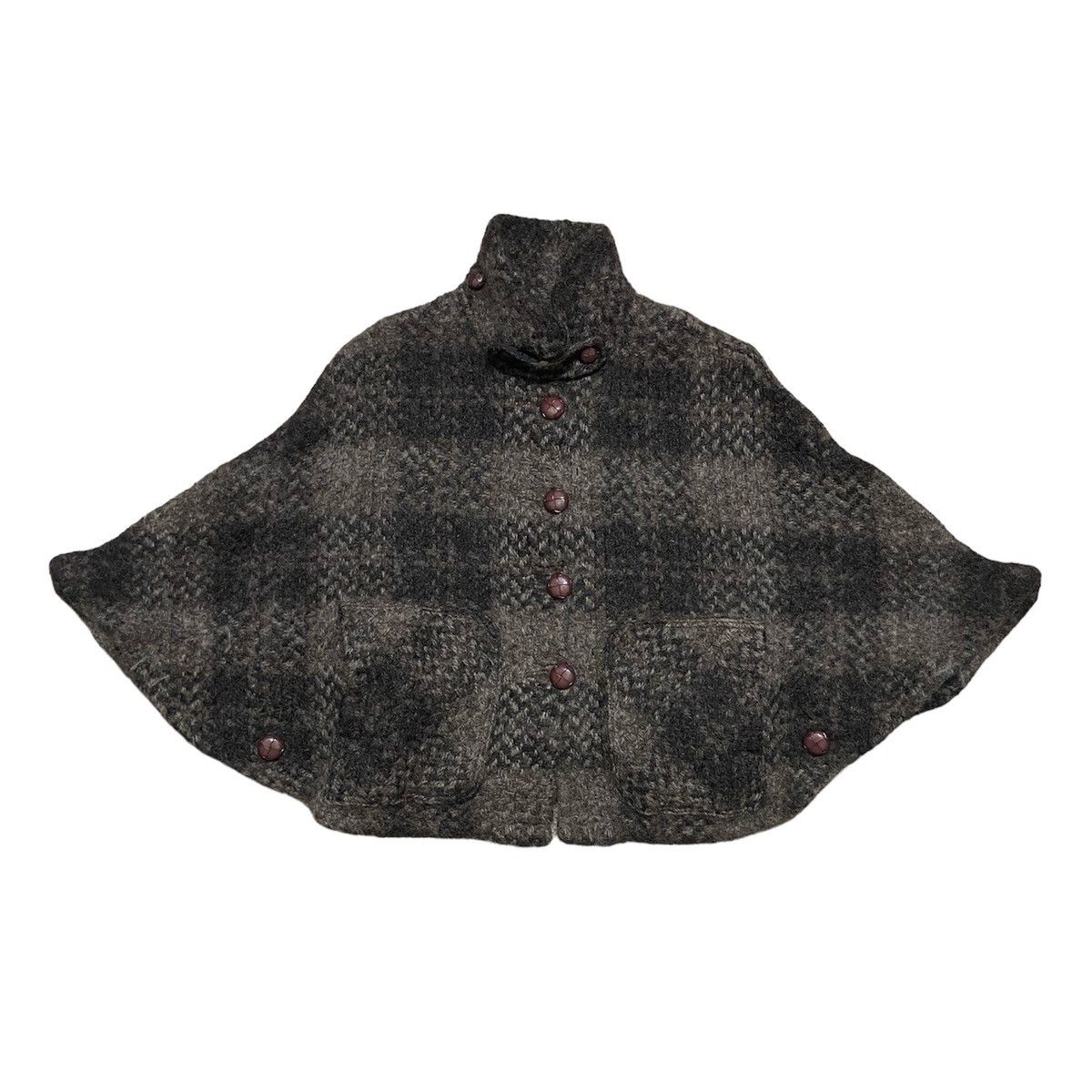 image of Cashmere Wool John Branigan Wools Cape Ponchos in Brown, Women's