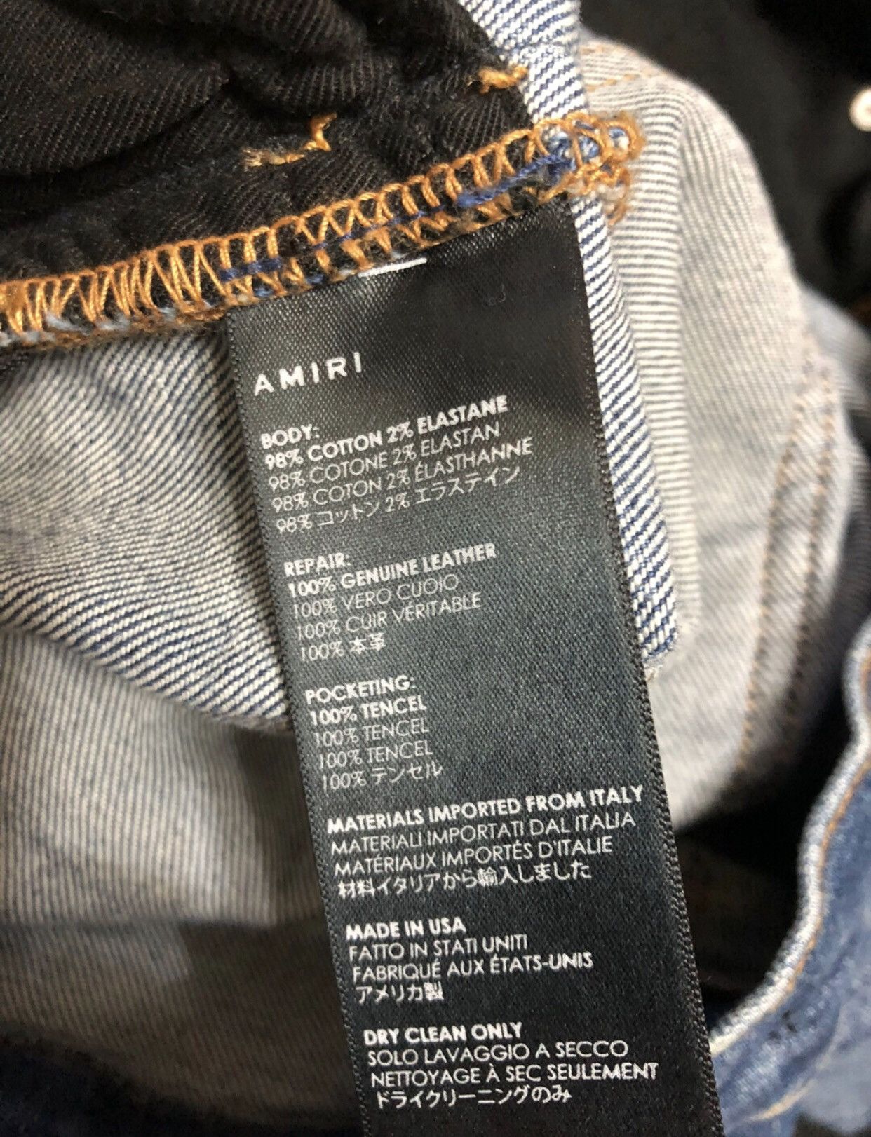 Amiri Amiri mx2 split leather jeans 2412-Nextarrow Size US 30 / EU 46 - 9 Thumbnail