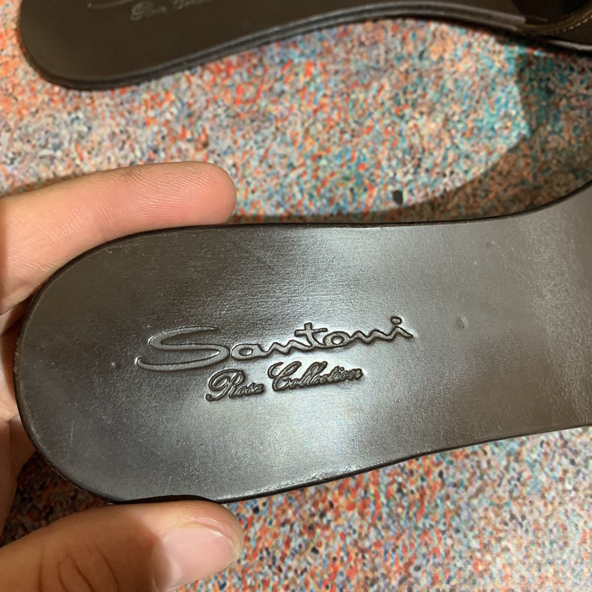 Santoni Women’s Santoni Leather Slippers size 38.5 Size US 8.5 / IT 38.5 - 6 Thumbnail