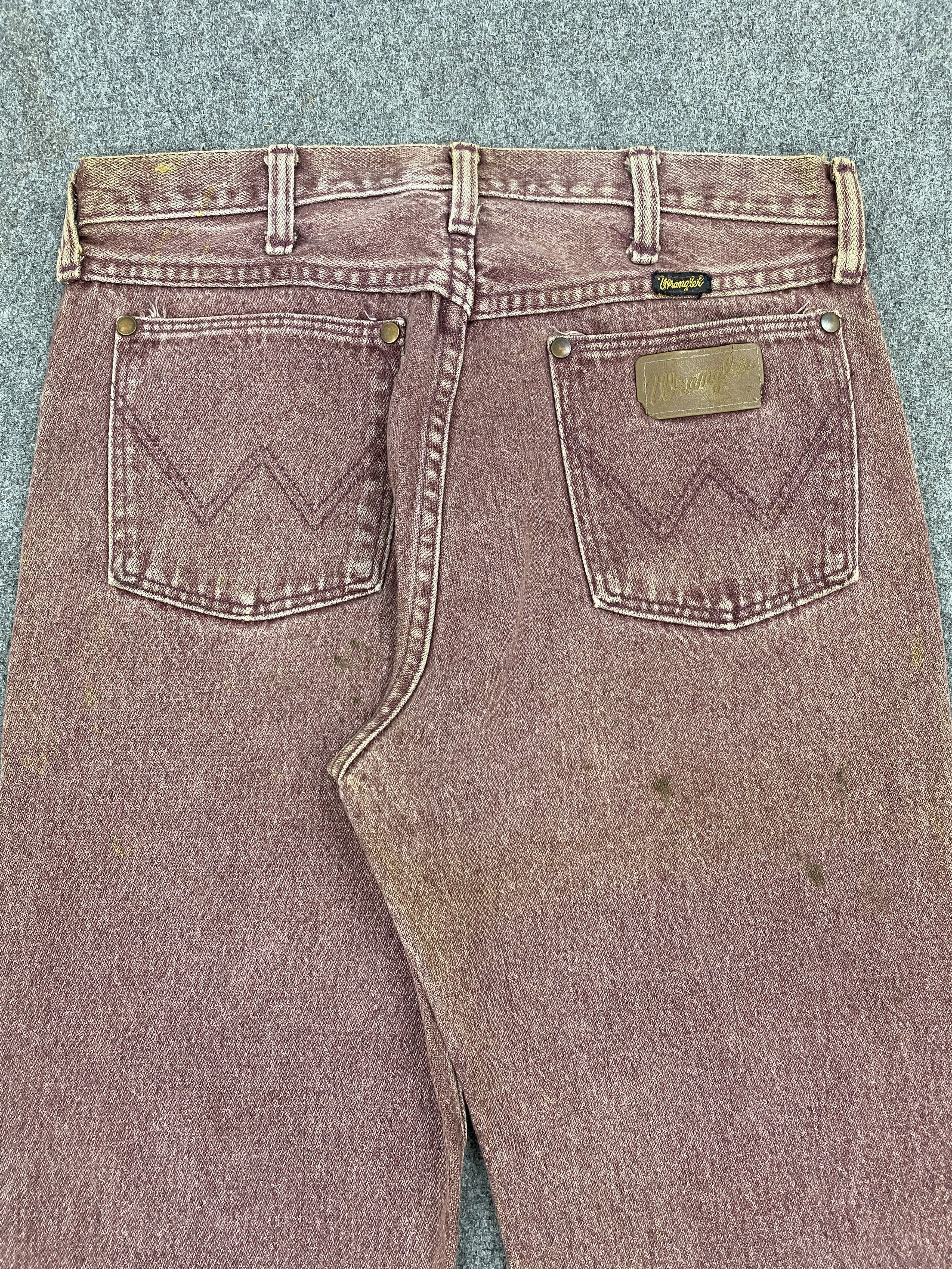 Vintage × Wrangler Vintage Wrangler Maroon Denim Jeans Size US 30 / EU 46 - 4 Thumbnail