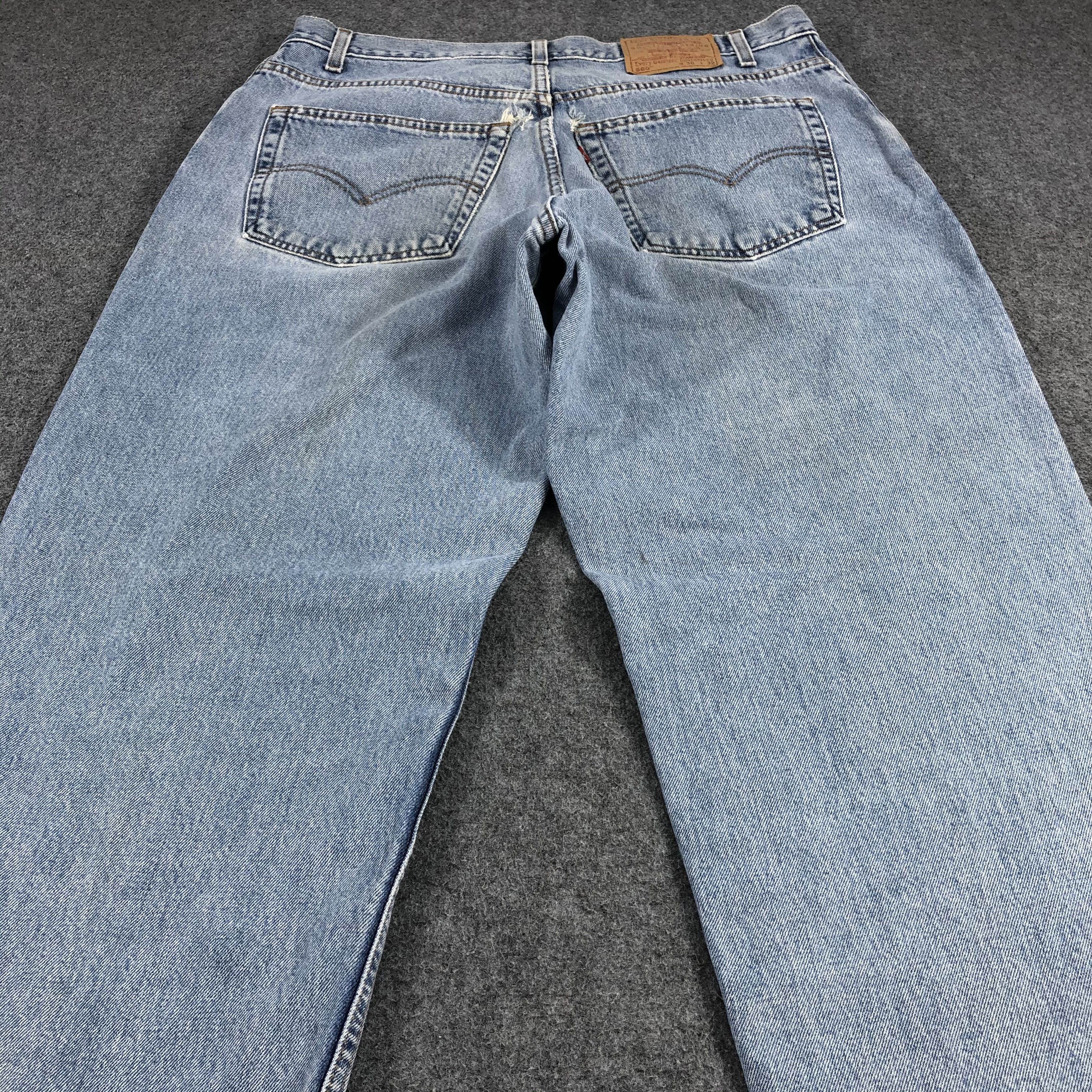 Levi's × Vintage Vintage 90s Light Wash Levis 560 Jeans-JM1302 Size US 37 - 4 Thumbnail