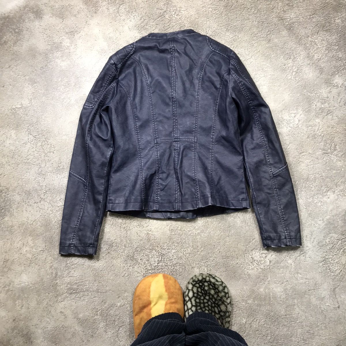 Japanese Brand VINTAGE Y2K LEATHER JACKET JAPAN CASUAL STREETWEAR 90s Size M / US 6-8 / IT 42-44 - 6 Thumbnail