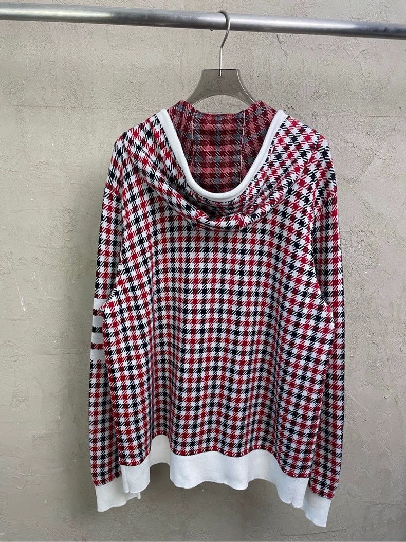 Thom Browne Thom browne Red and black plaid striped four-striped high-p Size US L / EU 52-54 / 3 - 3 Thumbnail