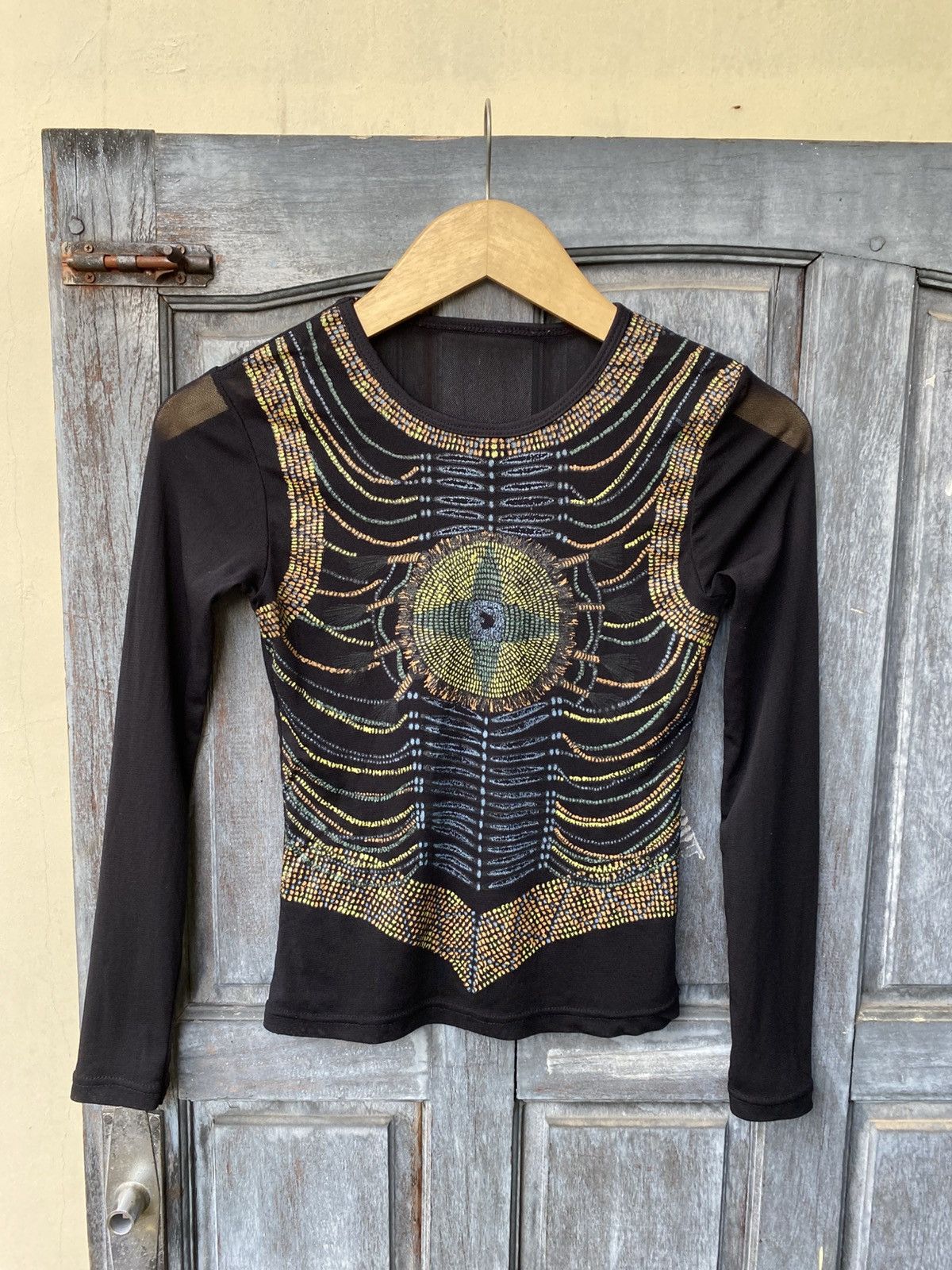 Vintage JPG Style Tribal Mesh Psychedelic Cyberpunk Goth Rave Trance Size ONE SIZE - 1 Thumbnail