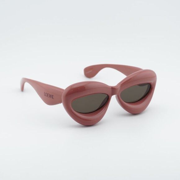 Loewe Loewe LW40097I 72E Sunglasses Shiny Pink Cat Eye Frame Size ONE SIZE - 5 Thumbnail