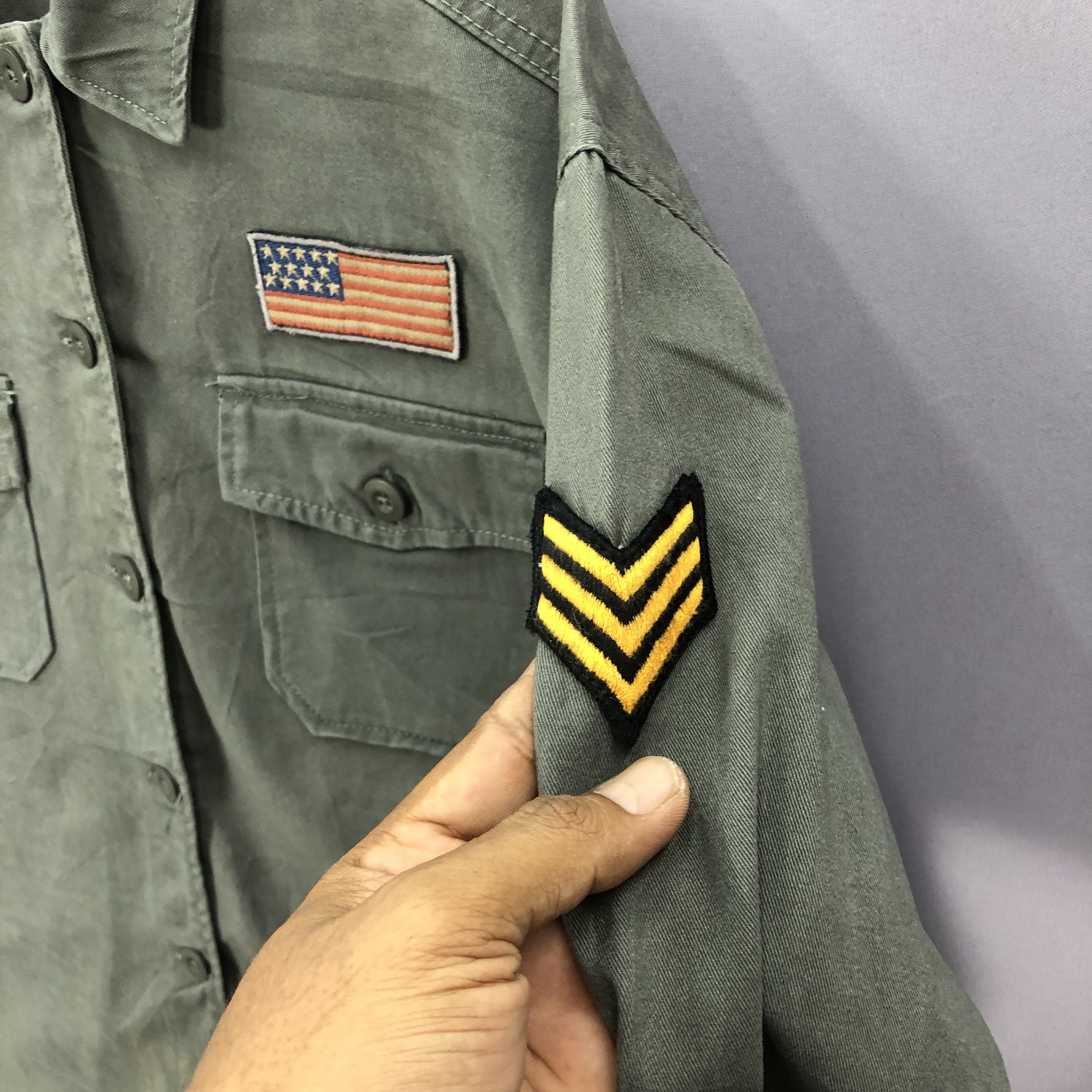 Japanese Brand × Vintage Vintage US Army Japanese Military Shirt Jacket Size US XL / EU 56 / 4 - 7 Thumbnail
