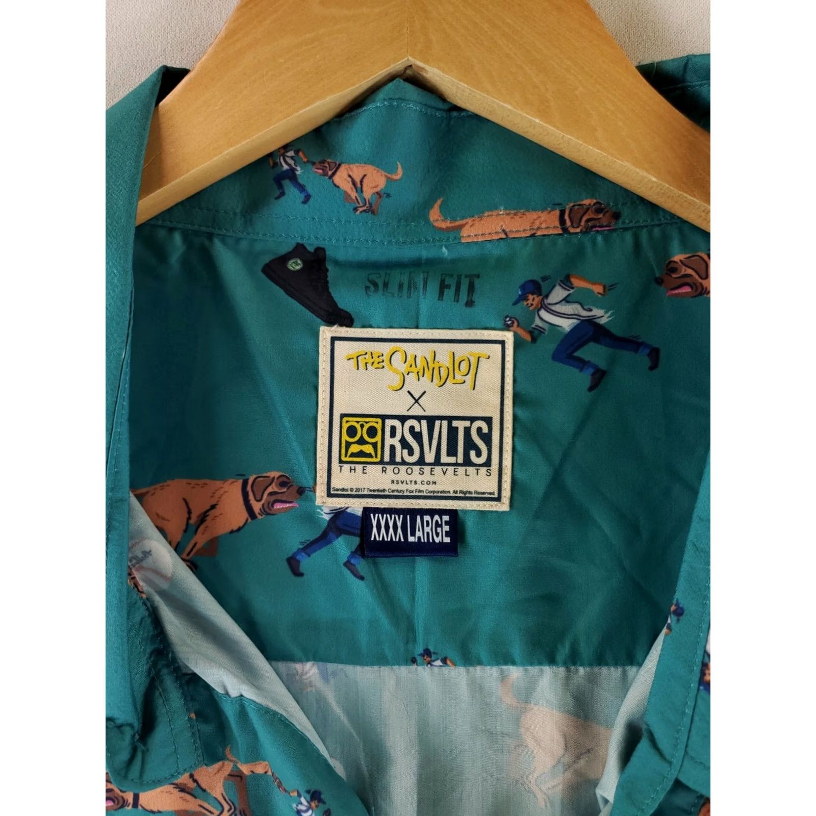 Vintage RSVLTS x The Sandlot Shirt Button Up Green Shirt Sleeve Mens XXXL NWT Size US XXL / EU 58 / 5 - 5 Thumbnail