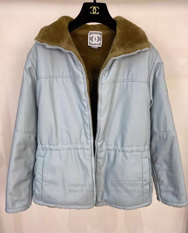 Chanel Chanel Wear a coat on both sides of the haze blue Size XS / US 0-2 / IT 36-38 - 2 Thumbnail
